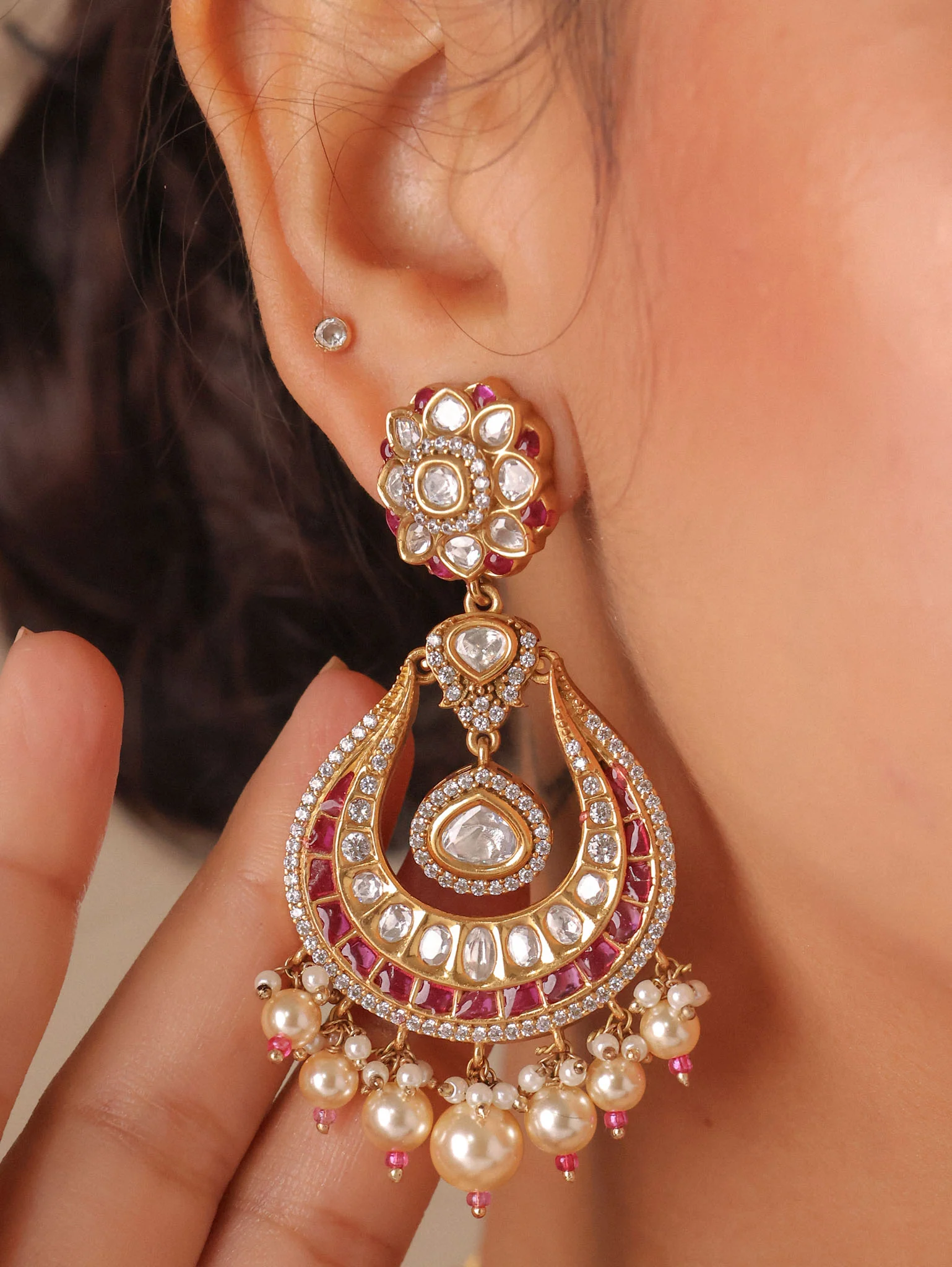 Noor Choker Set with Earrings & Maangtika - Image 3