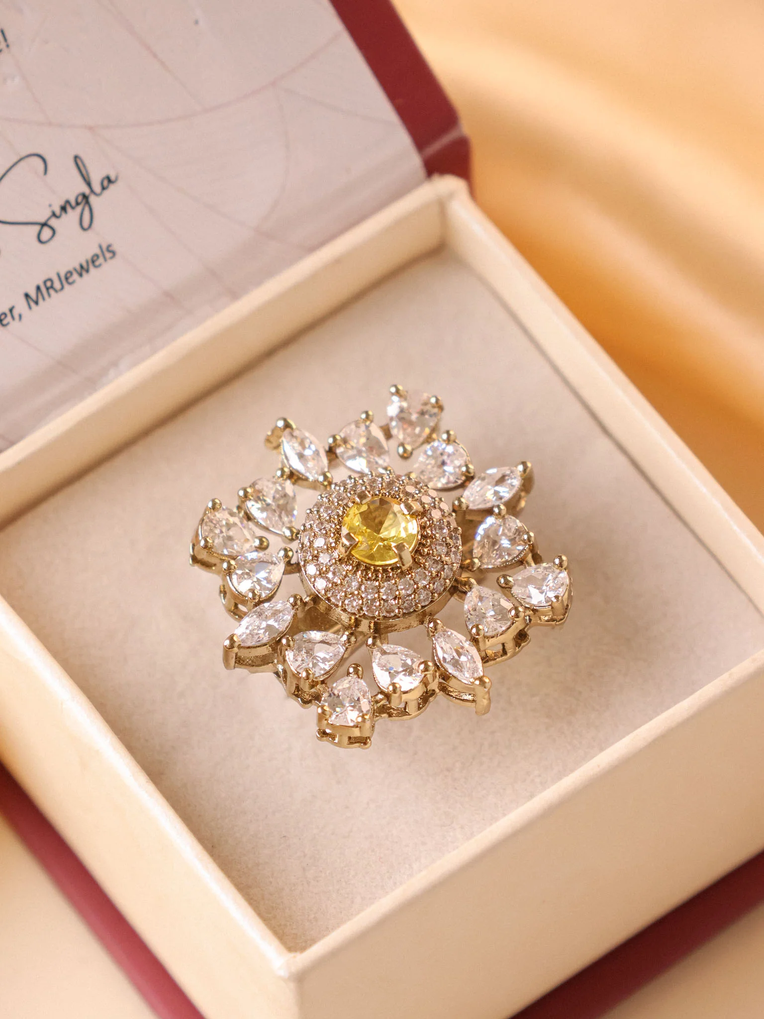 Noor Cocktail Ring - Image 6