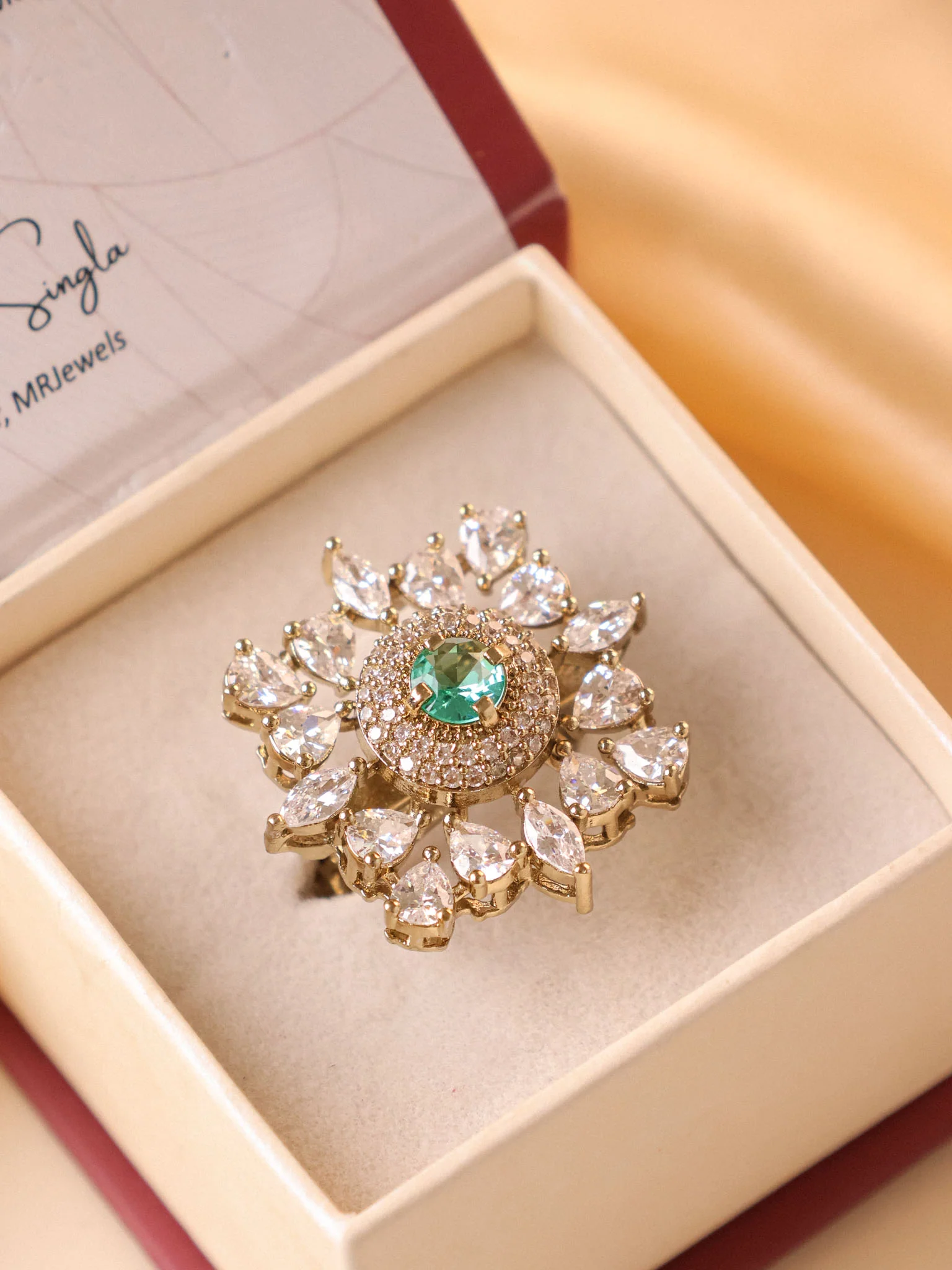 Noor Cocktail Ring - Image 8