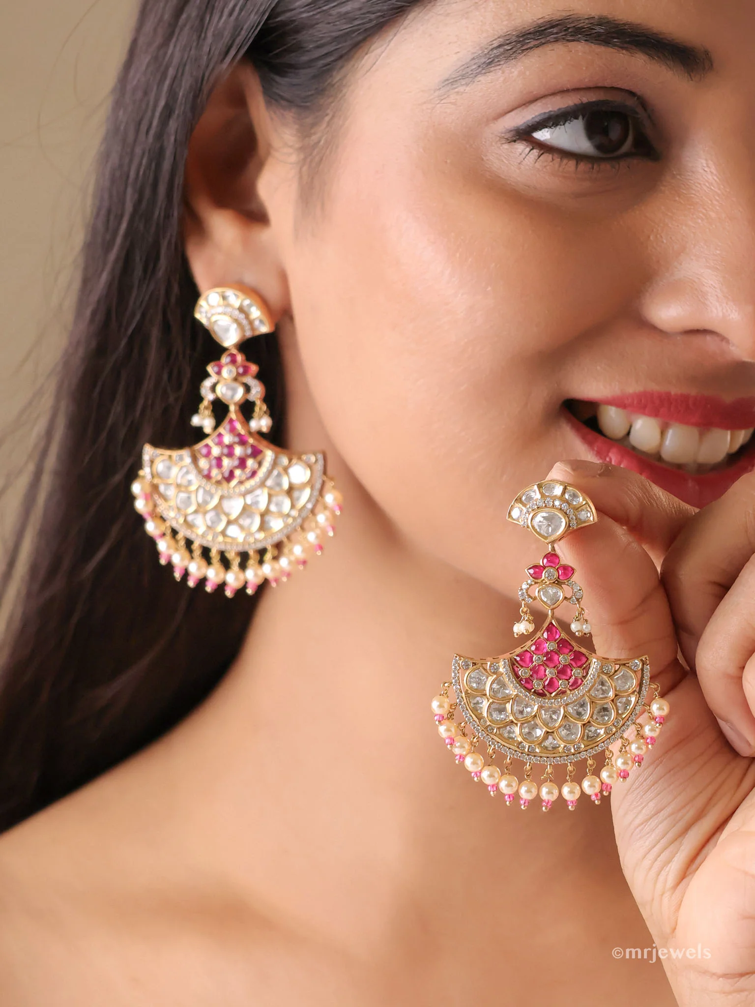 Noor-e-Chand Kundan Chandbali - Image 2