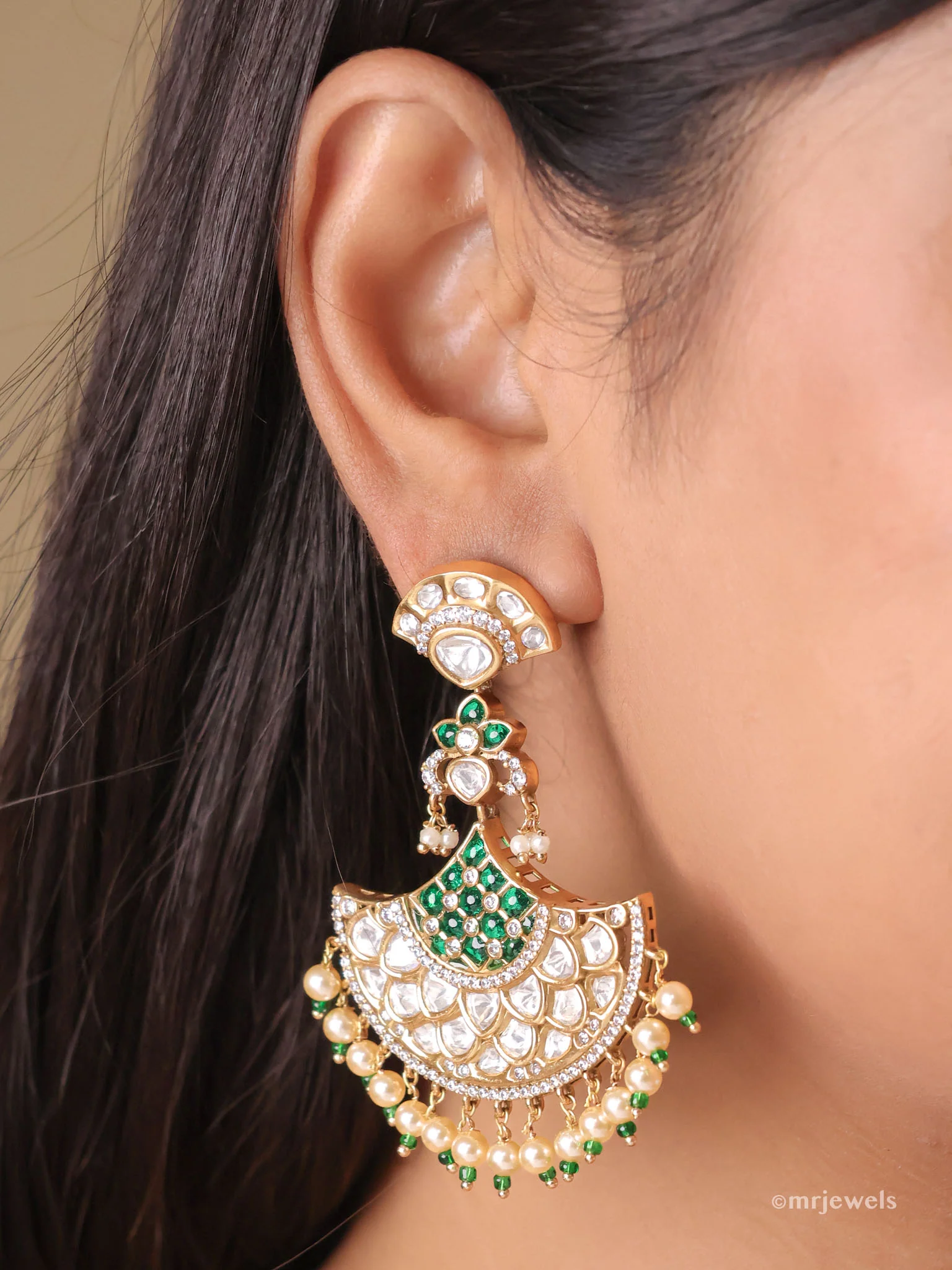 Noor-e-Chand Kundan Chandbali - Image 4