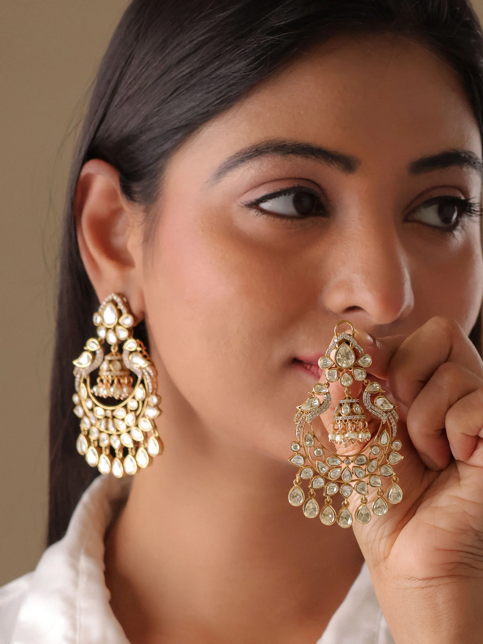 Noor-e-Mehfil Kundan Jhumkas