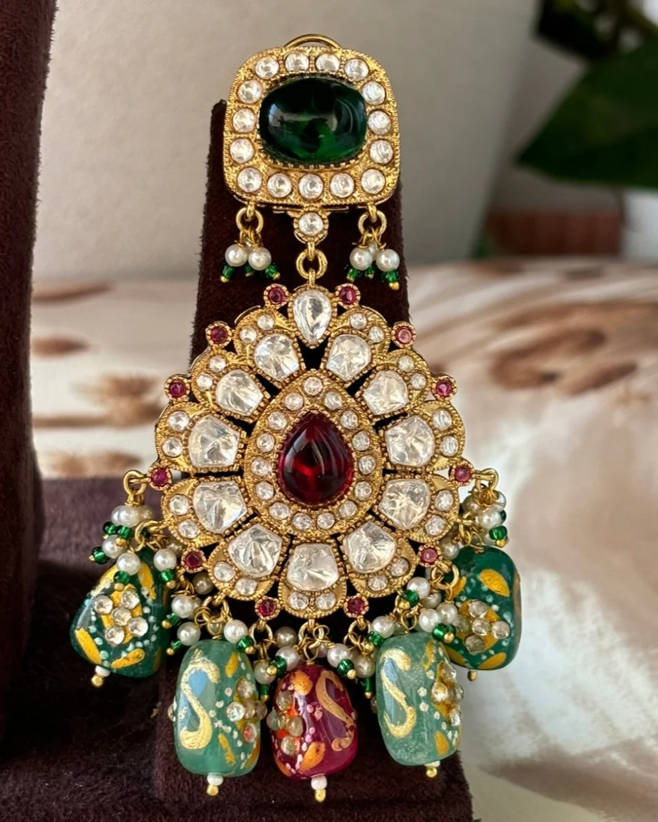 Noor-e-Rang Bridal Gemstone Set- 1 pc only - Image 3