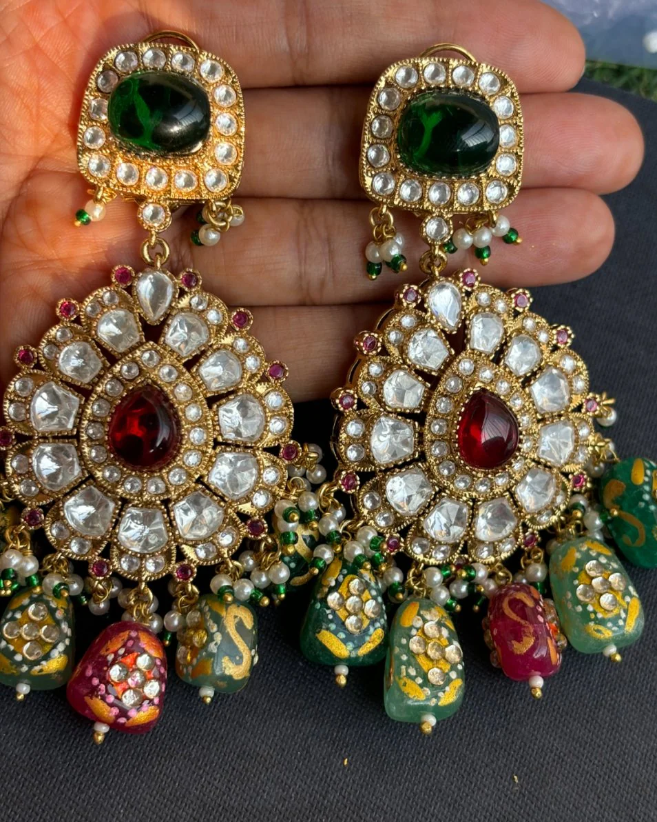 Noor-e-Rang Bridal Gemstone Set- 1 pc only - Image 6