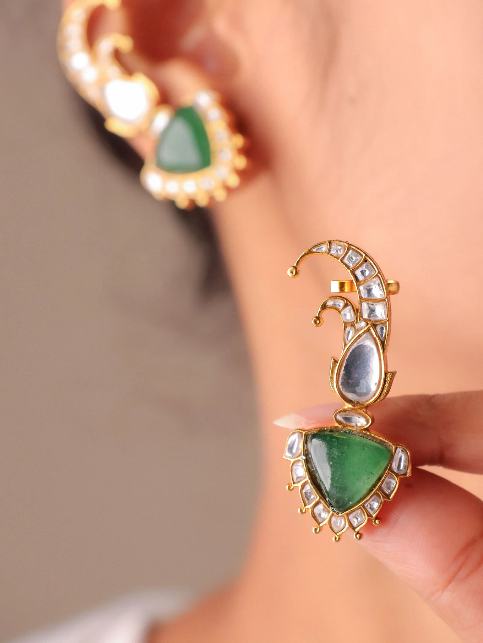 Noorie Ear Cuff (Ruby / Emerald Edition) - Image 5
