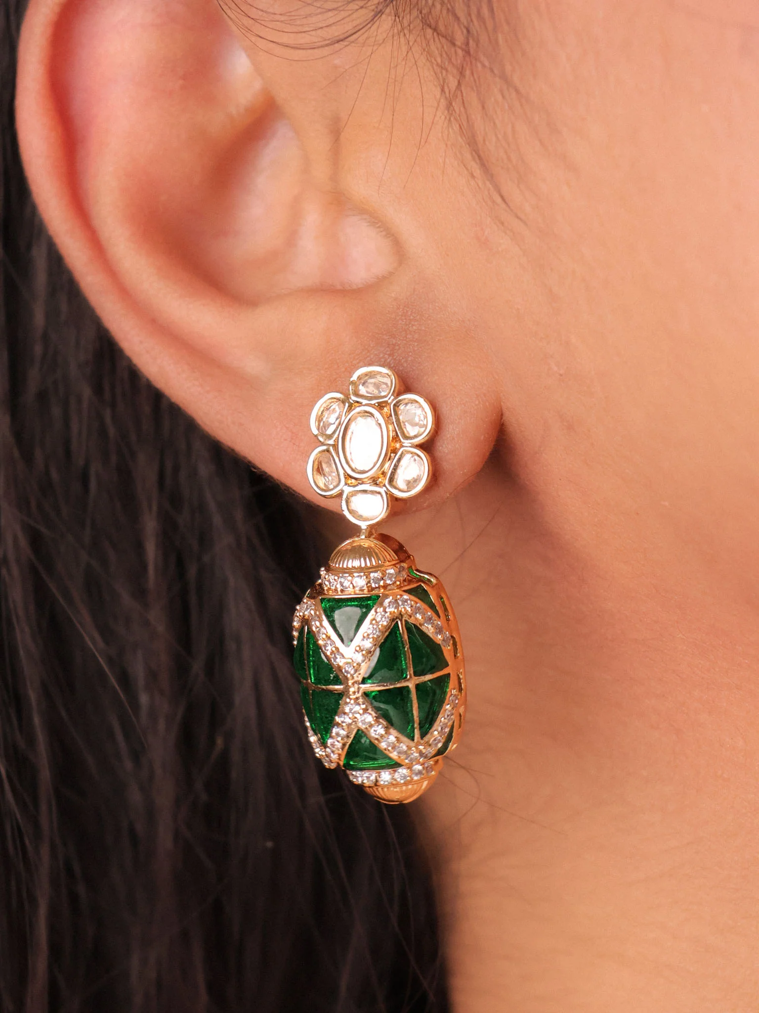 Noorie Enamel Oval Choker Set - Image 3