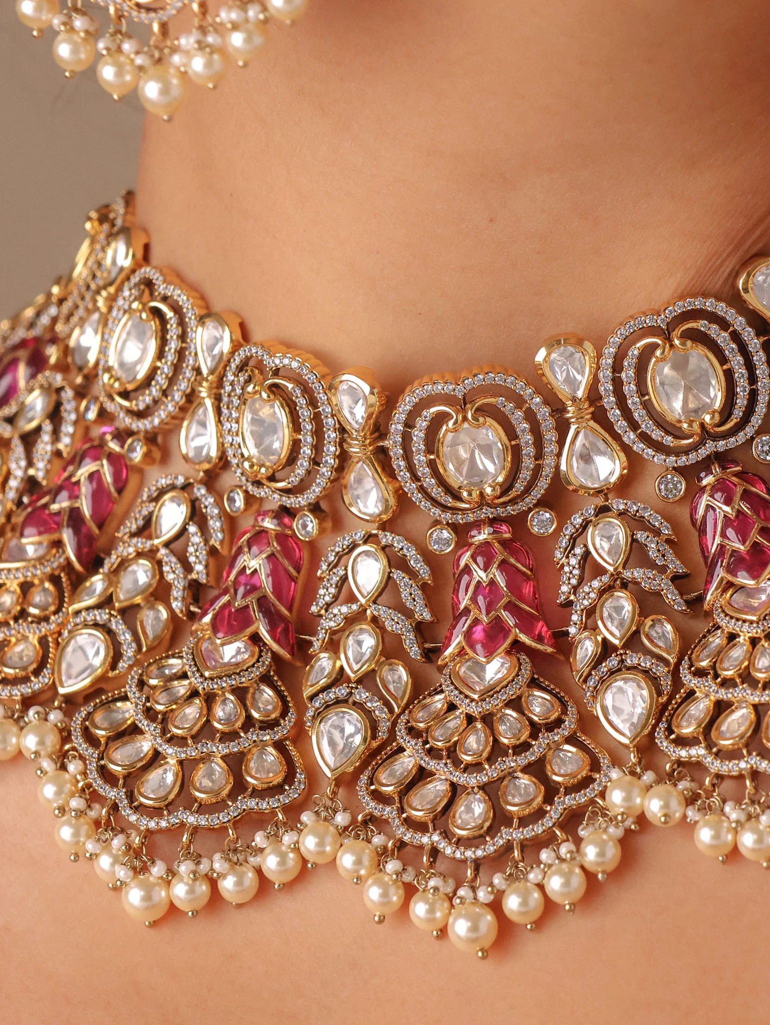 Noor Mahal Polki Bridal Set - Image 2