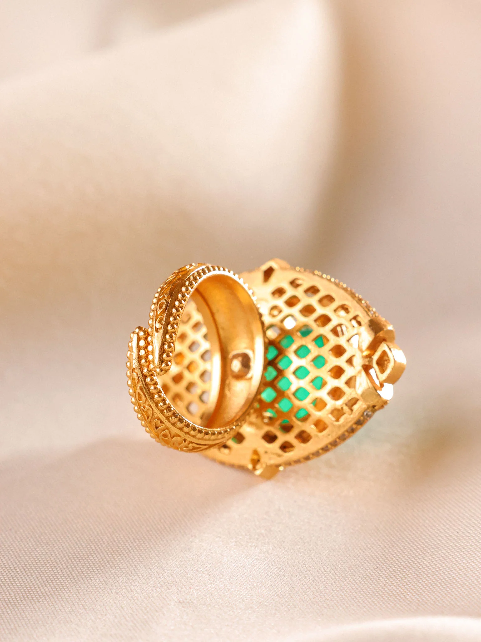 Noor Moissanite Statement Ring - Image 4