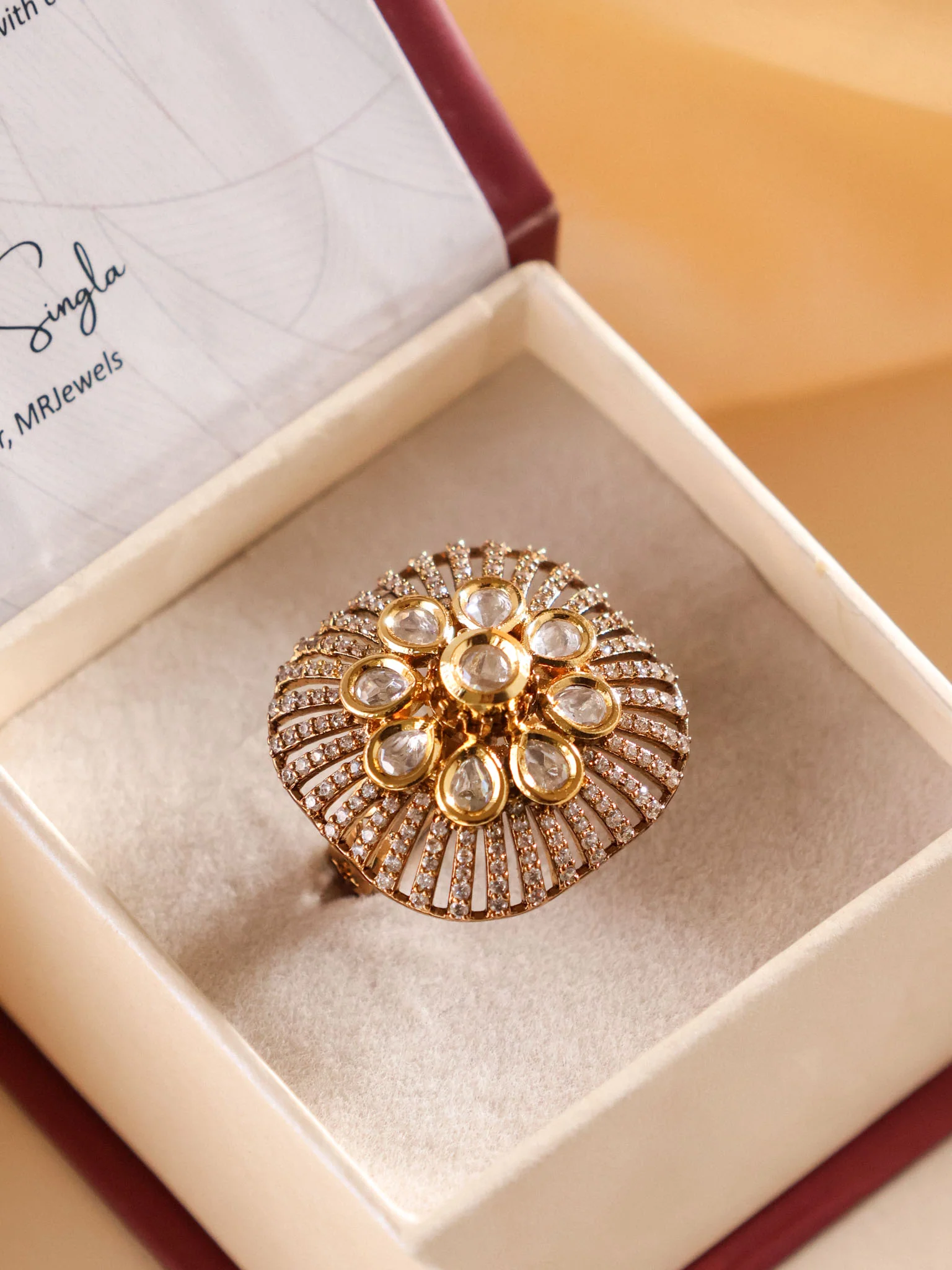 Noor Polki Statement Ring