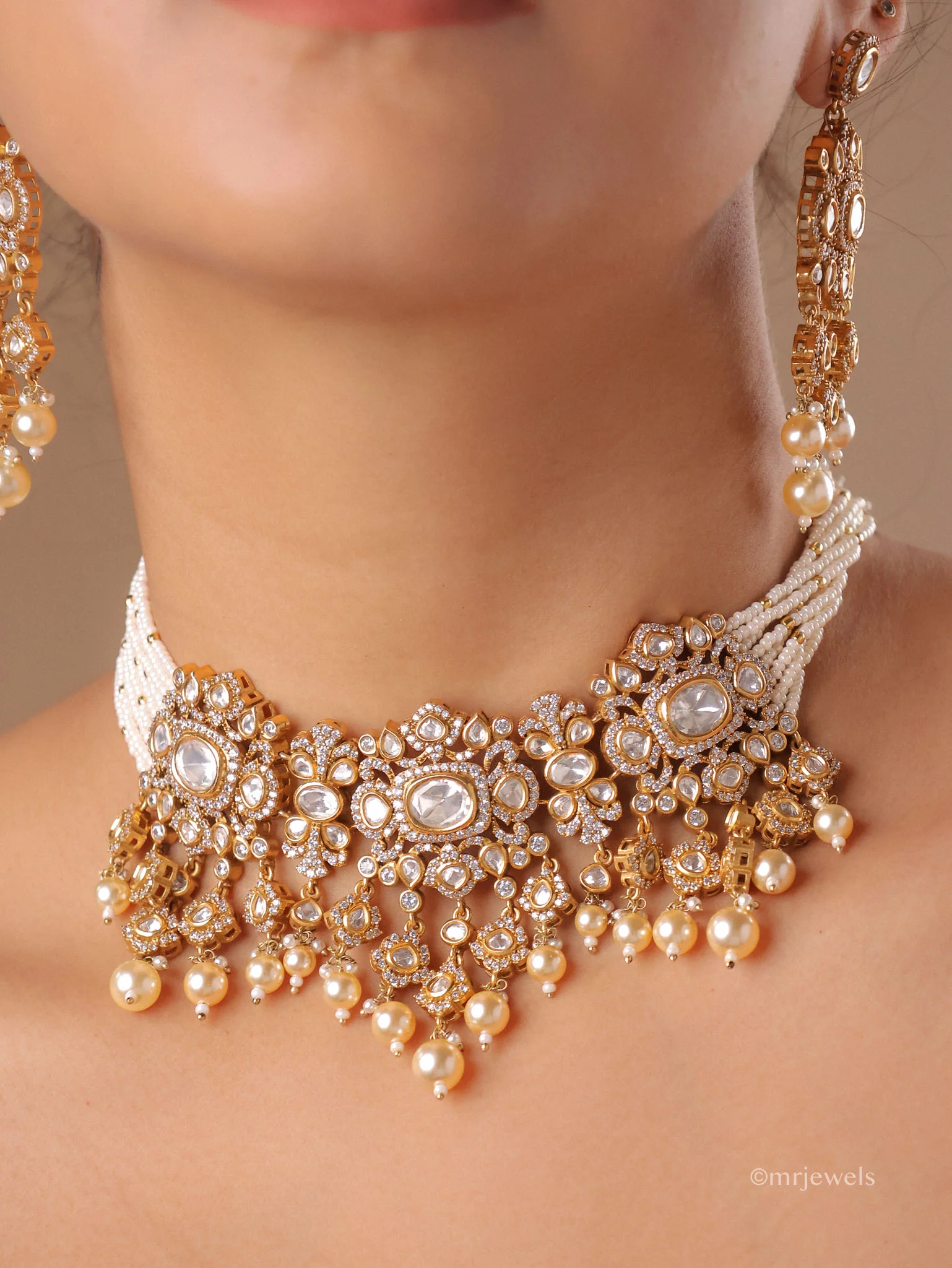Noorani Polki Choker Set - Image 2