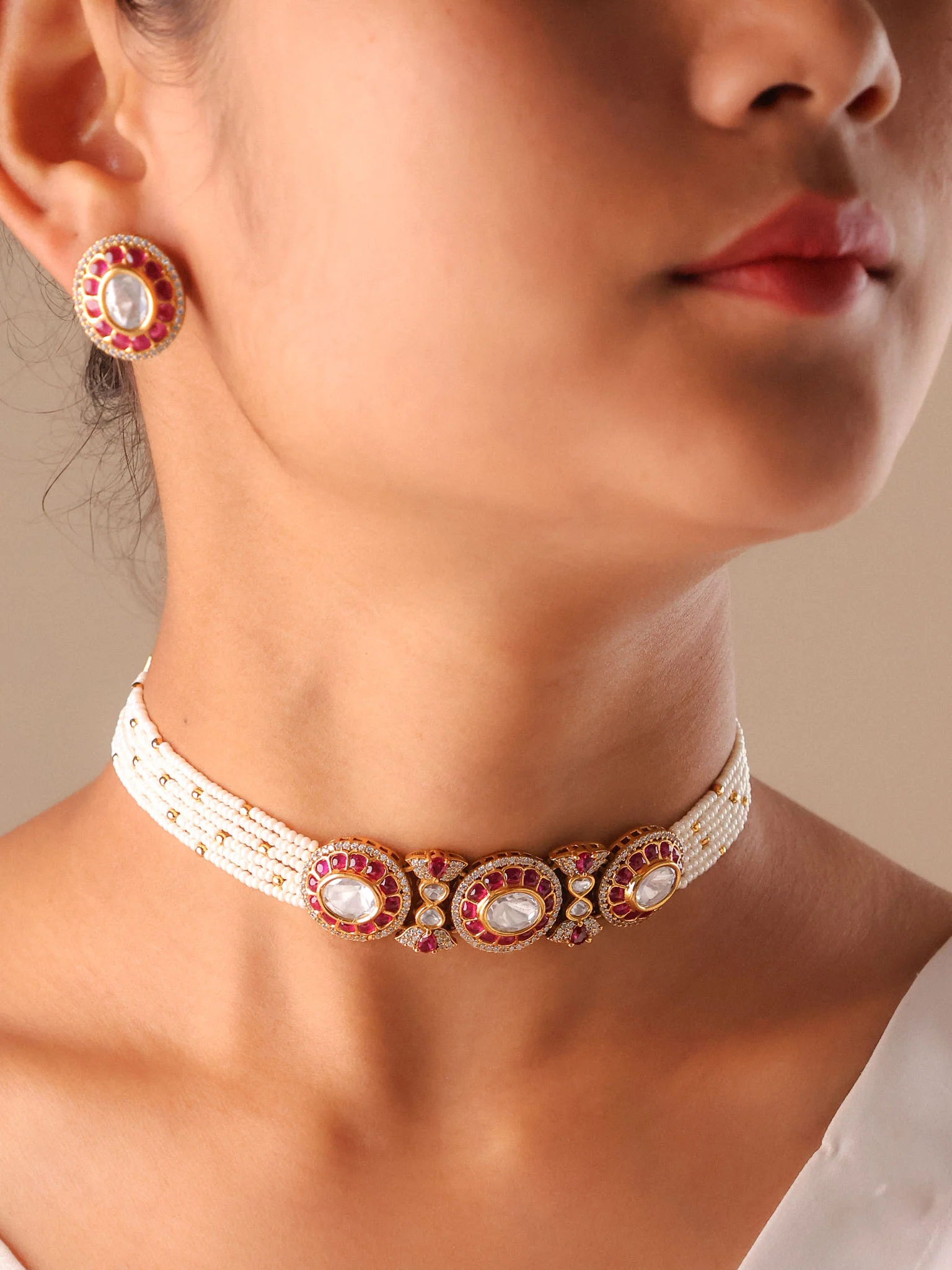 Nooraya Kundan Choker Set - Image 4