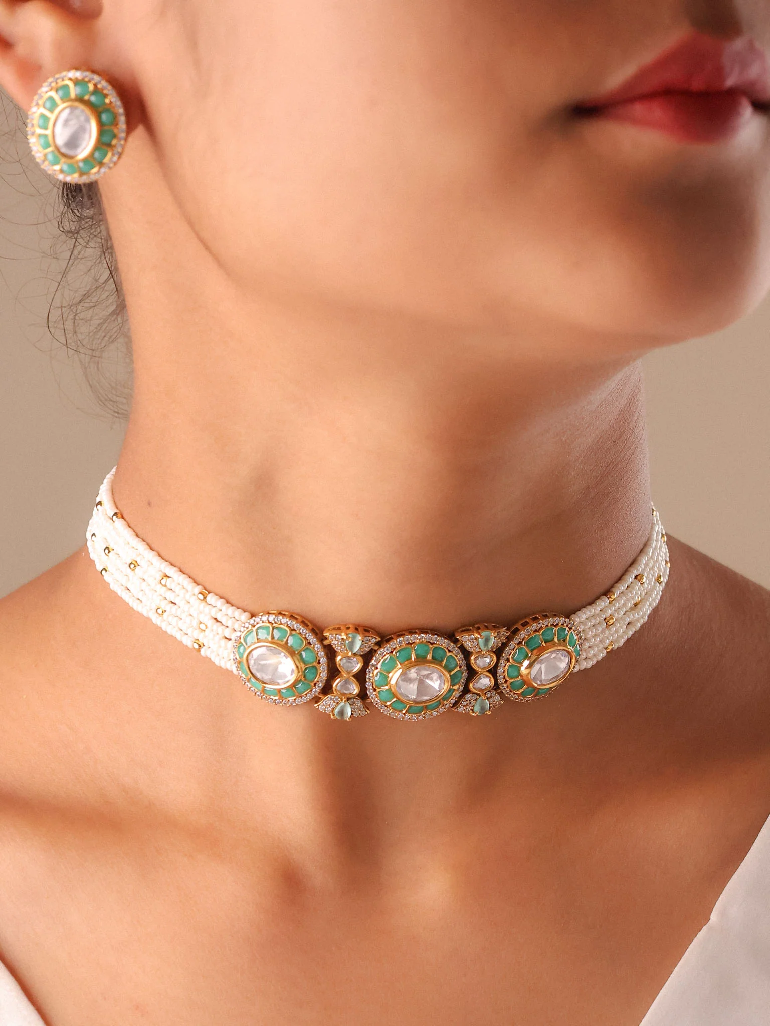 Nooraya Kundan Choker Set - Image 6