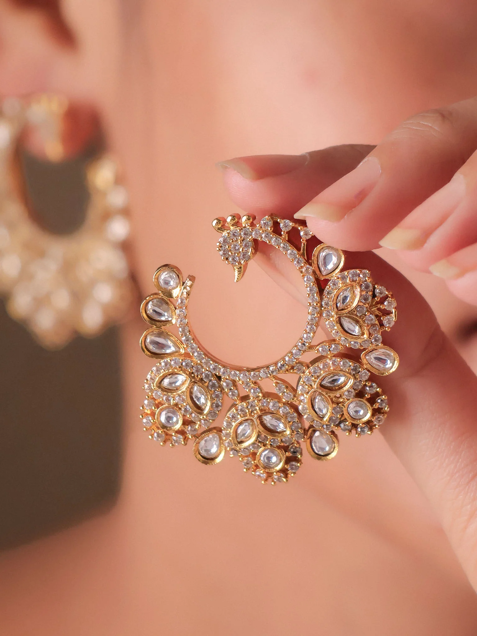 Noorie Chandbali Luxe Earrings - Image 2