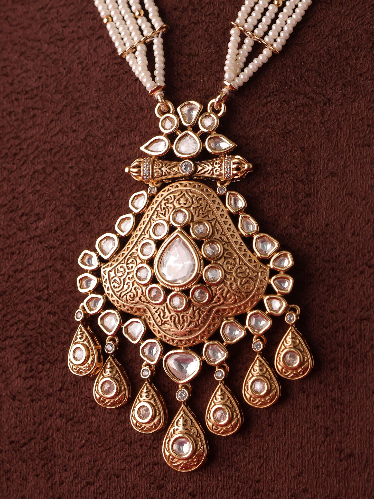 Noorika Heritage Pearl Polki Set - Image 2