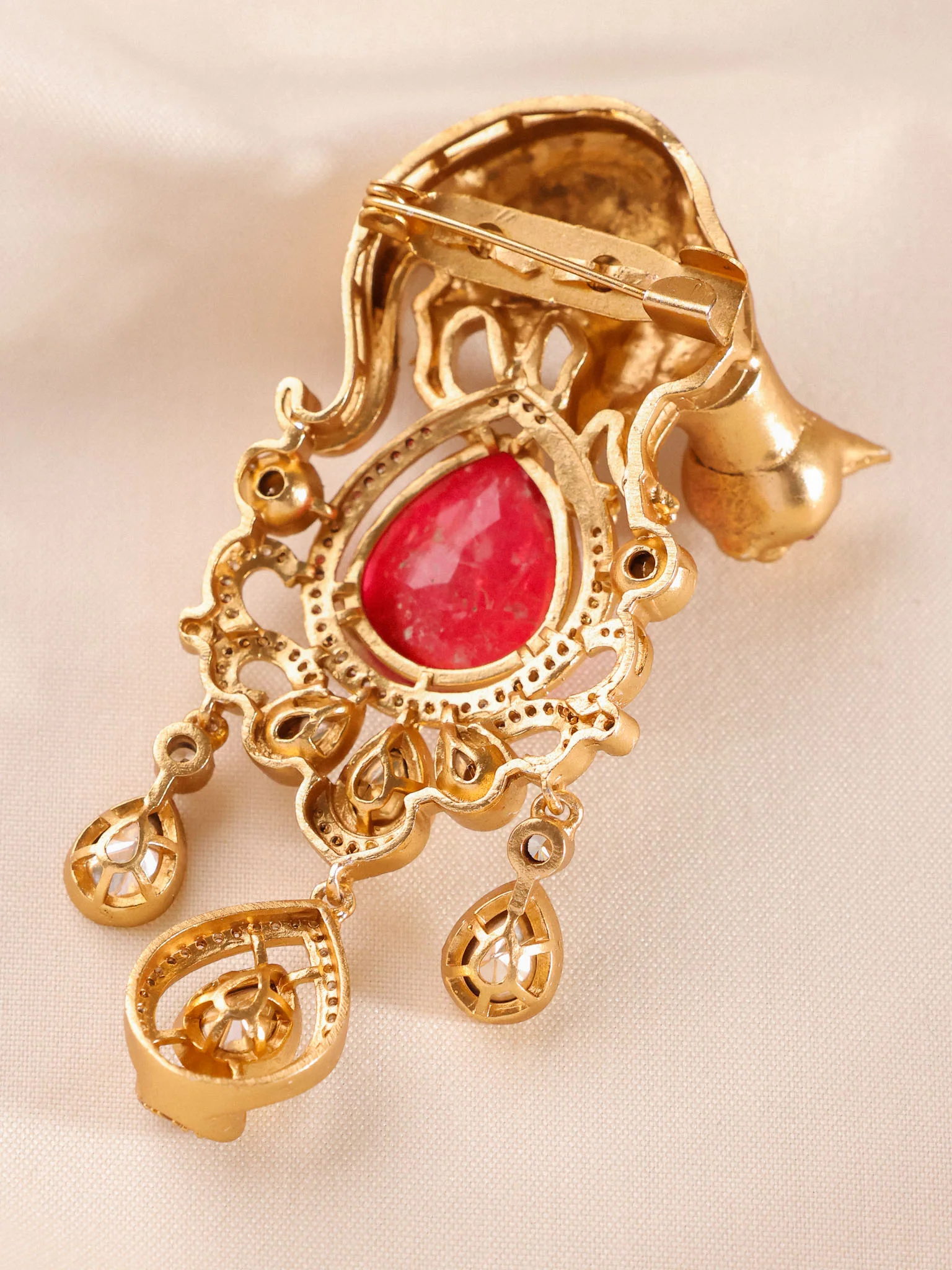 Panther Royale Gemstone Brooch - Image 4