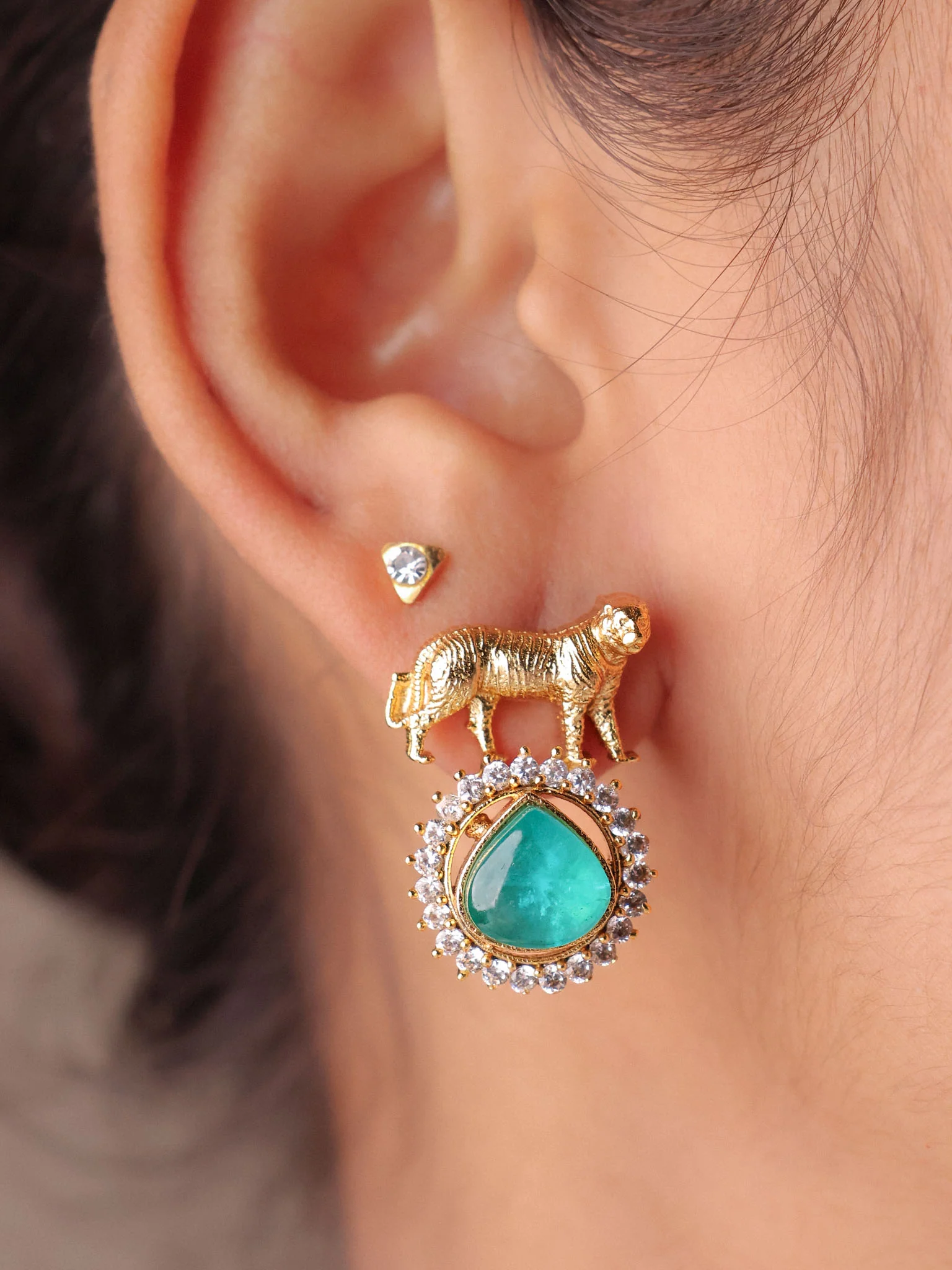 Panther Teardrop Earrings - Image 3