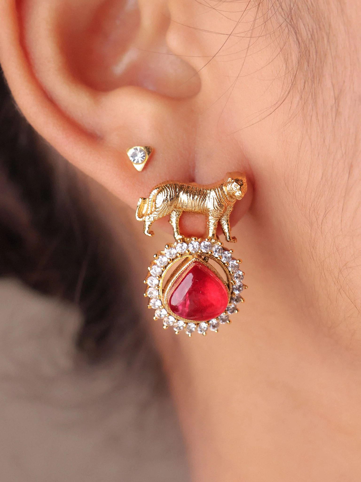 Panther Teardrop Earrings - Image 6