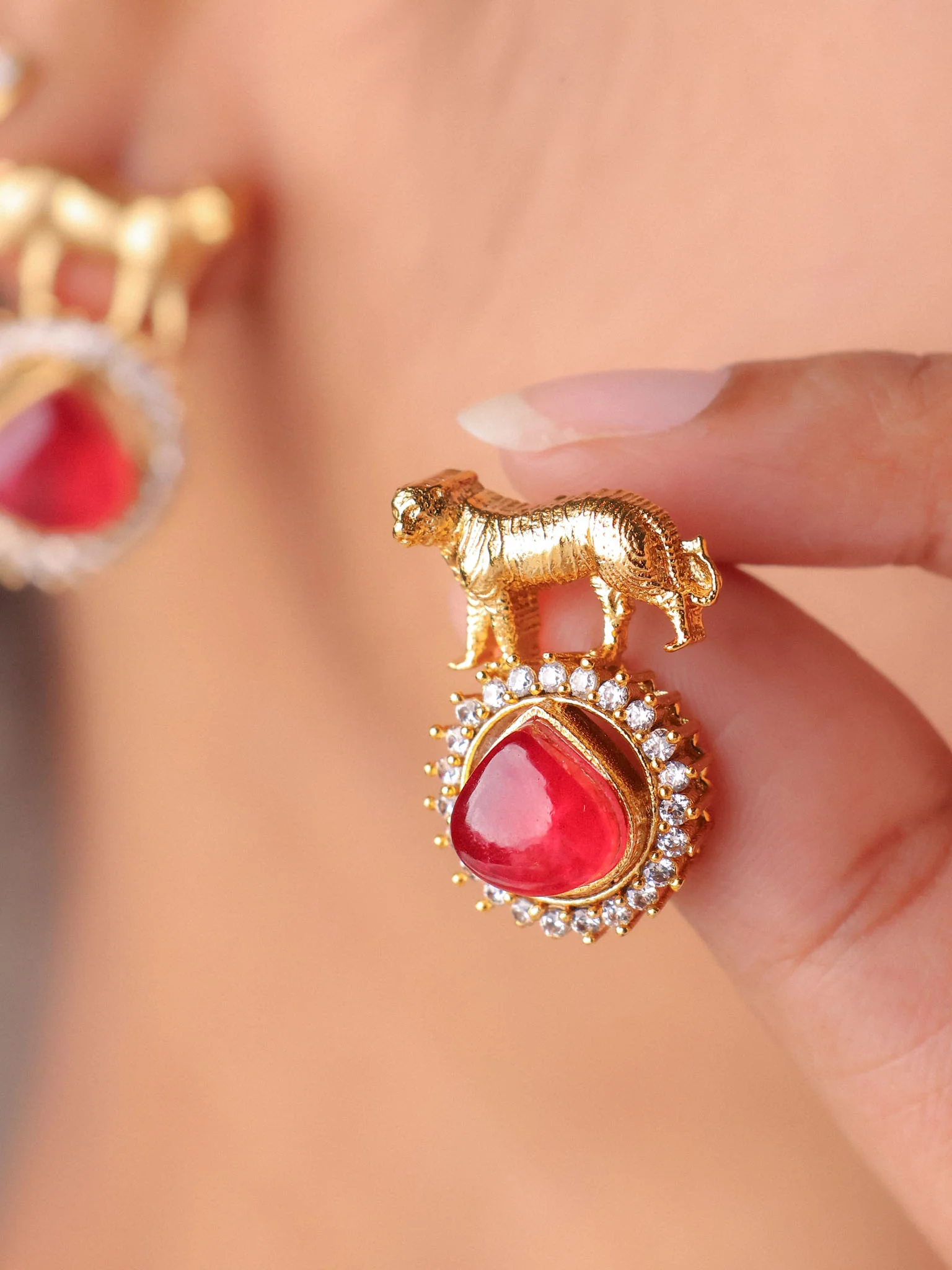 Panther Teardrop Earrings - Image 7