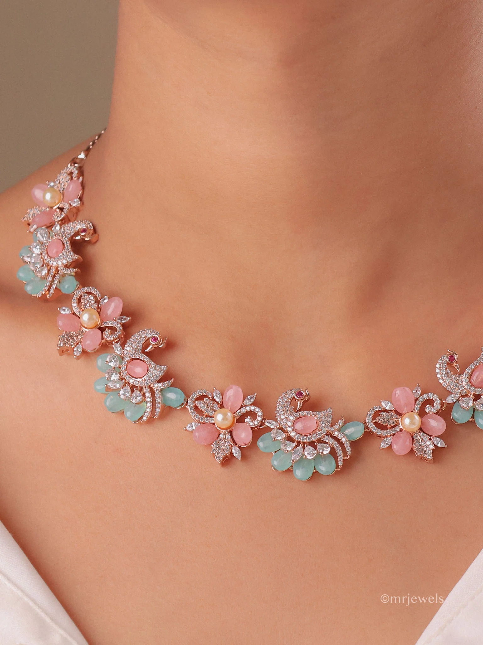 Pastel Blossom Necklace Set - Image 2