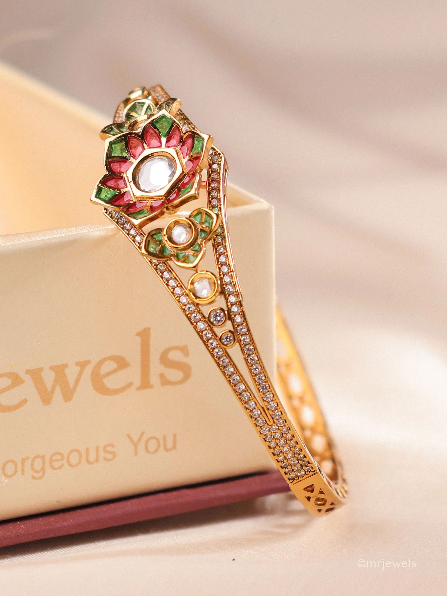 Polki Floral Bracelet