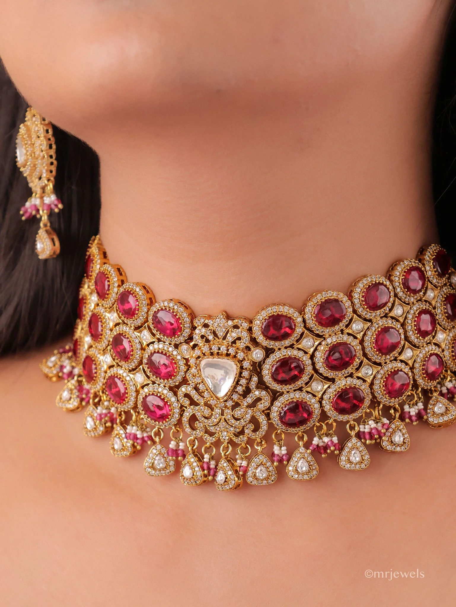 Prisha Kundan Choker Set - Image 2