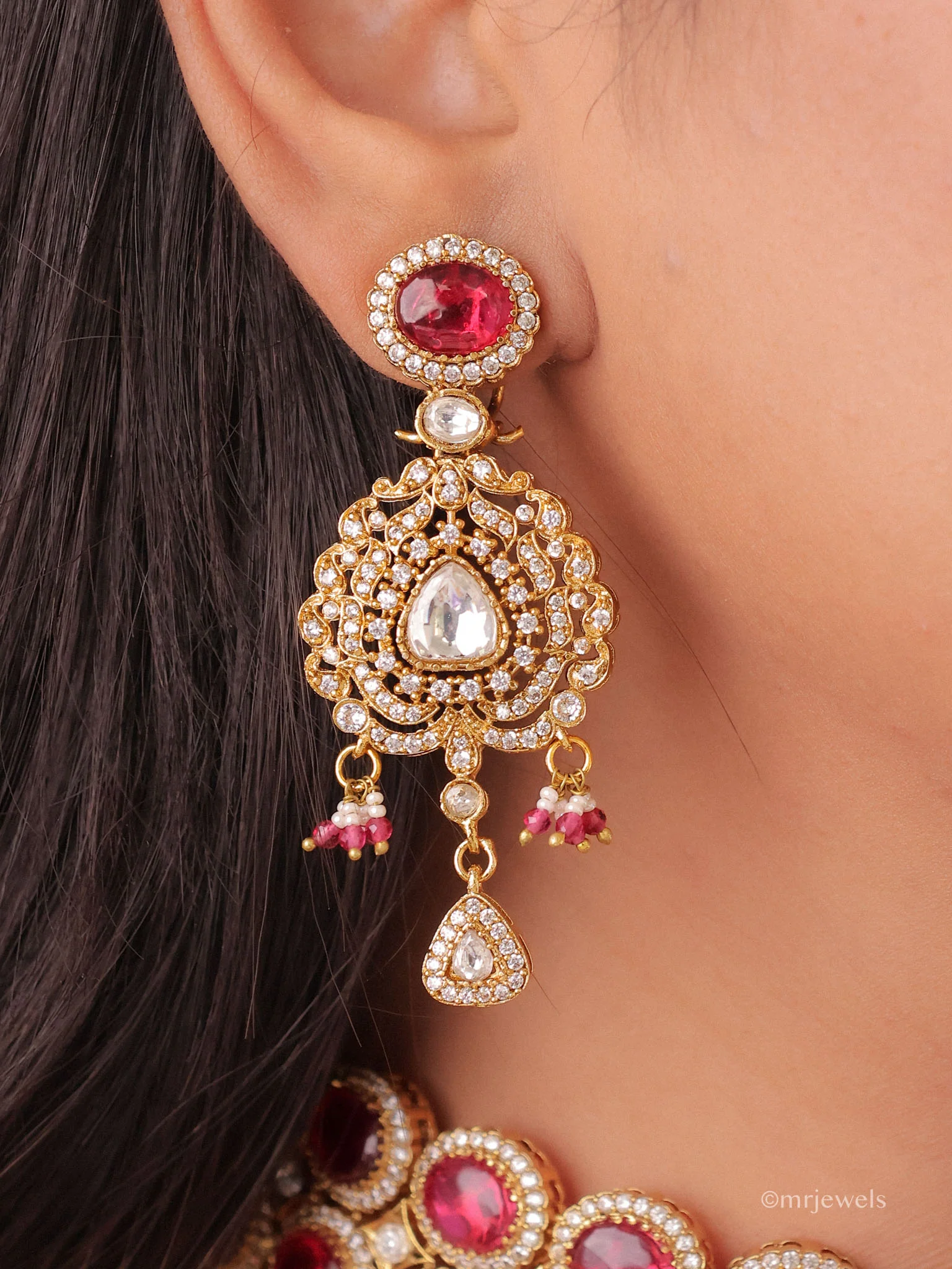 Prisha Kundan Choker Set - Image 3