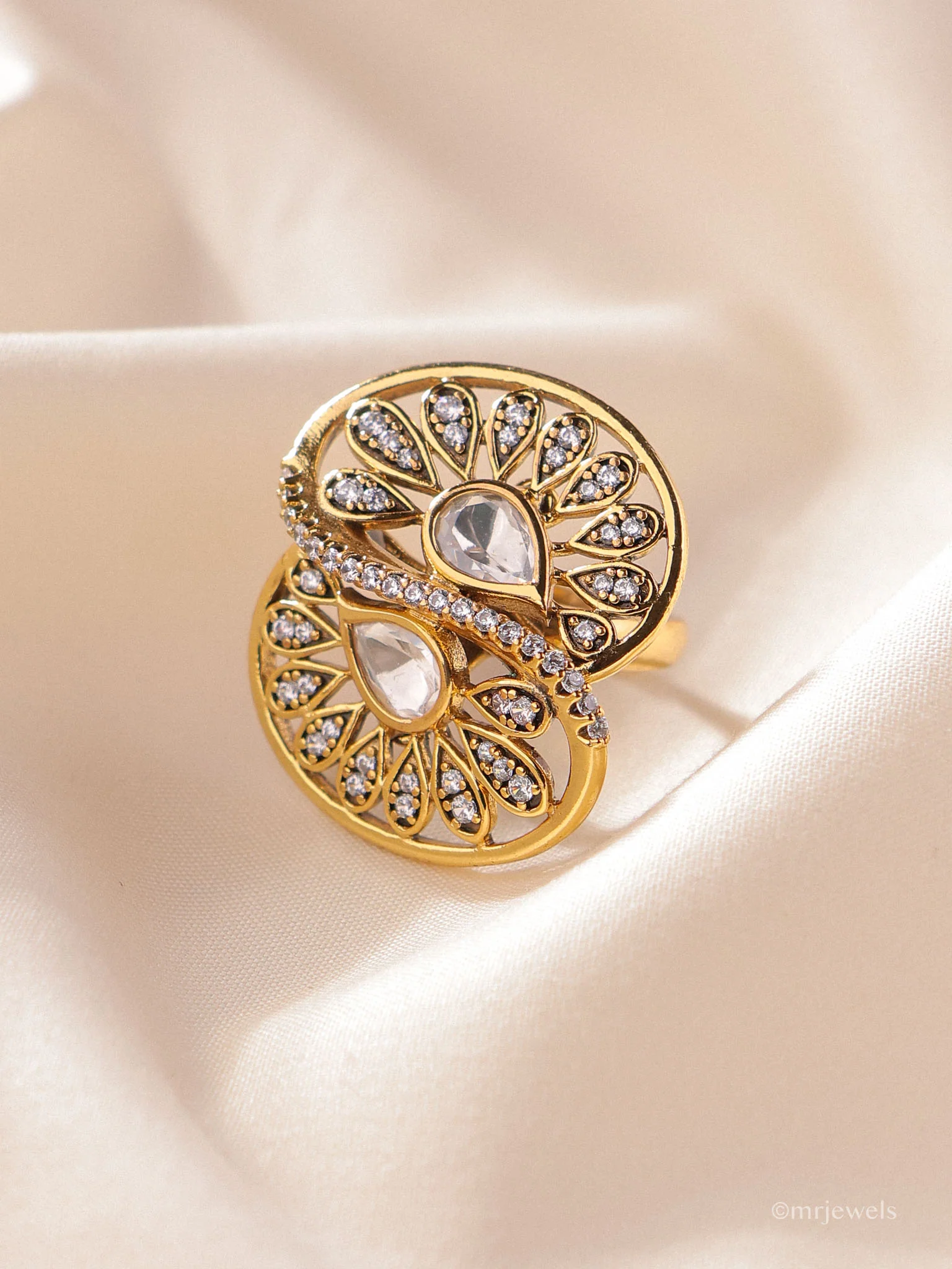 Prisha Polki  Statement Ring - Image 2