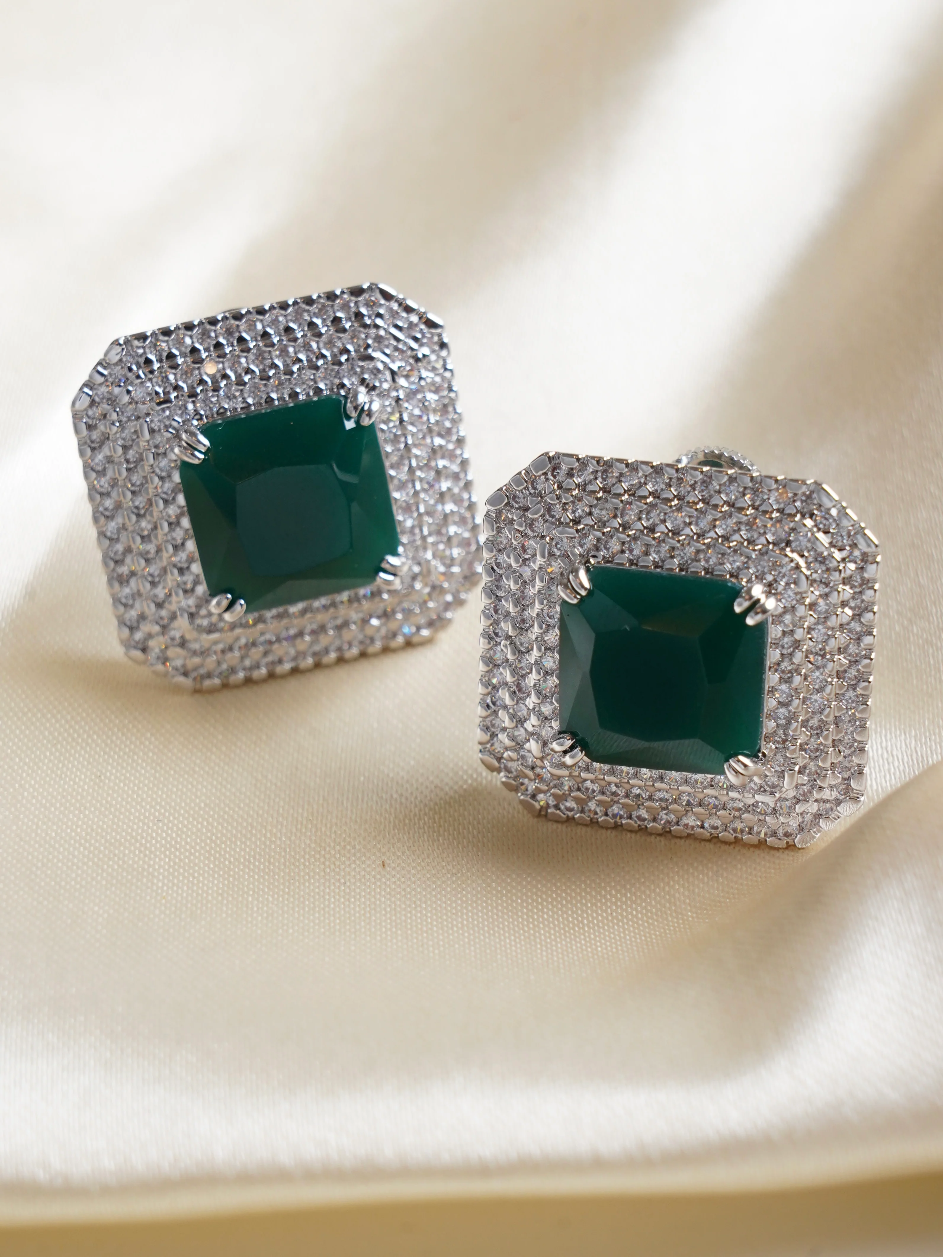 Radiance Studs – Statement Sparkle - Image 2