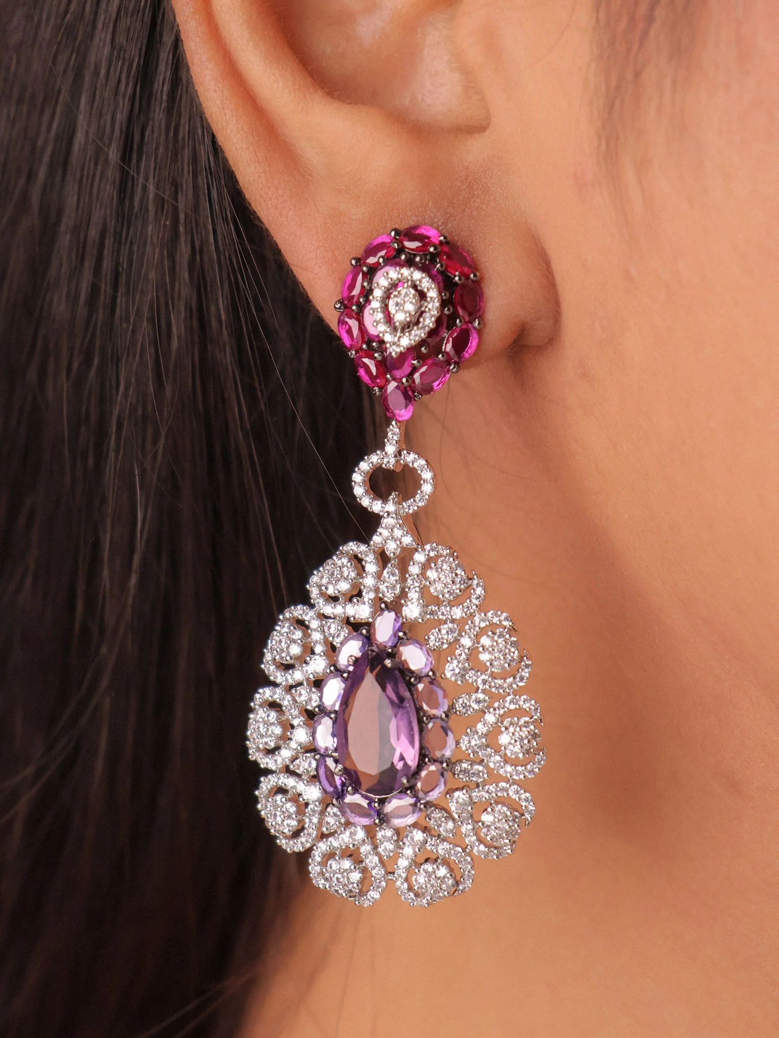 Rangrez Royale Ruby Choker Set - Image 3
