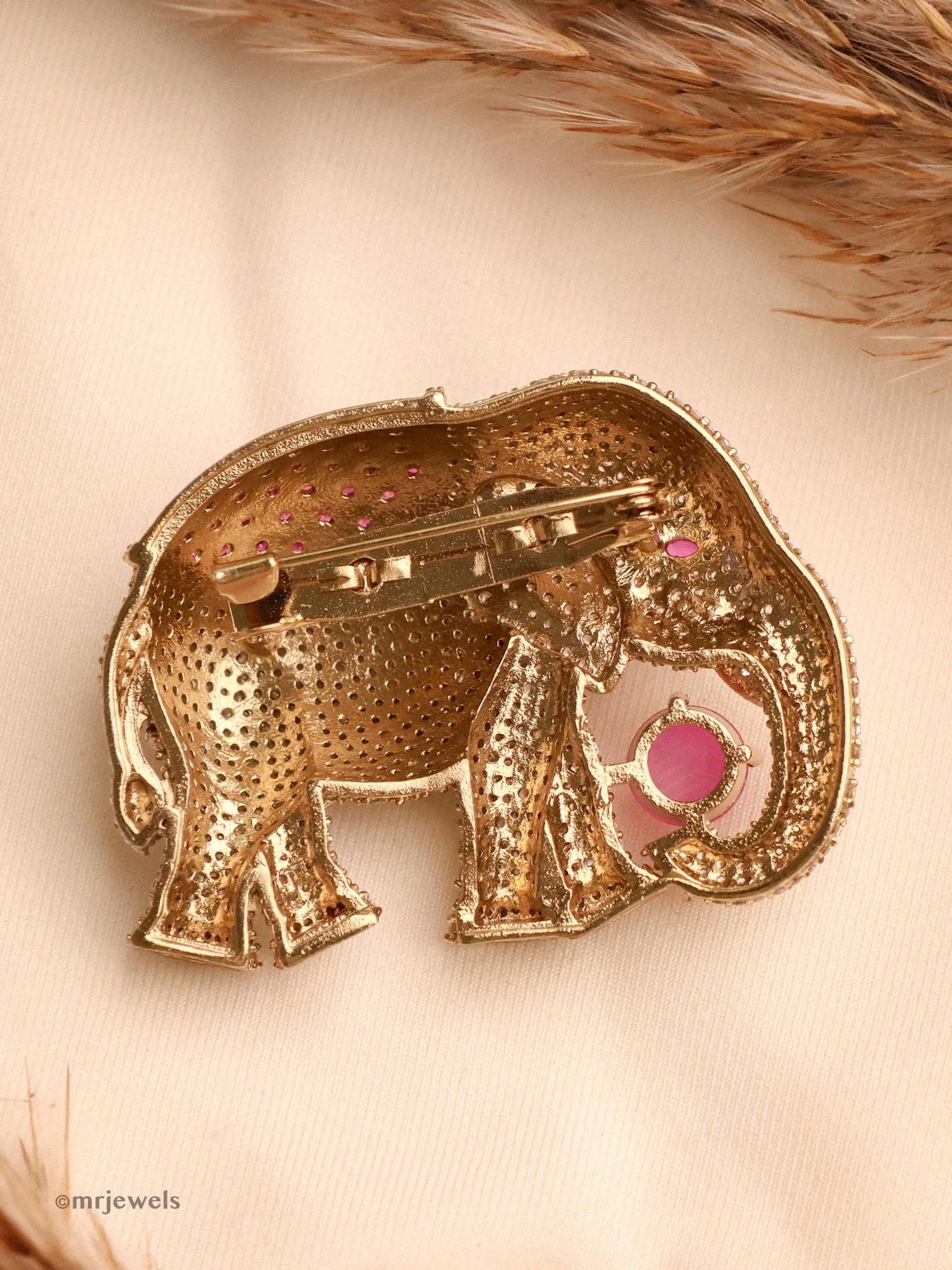 Regal Elephant Brooch – Symbol of Strength & Elegance - Image 3