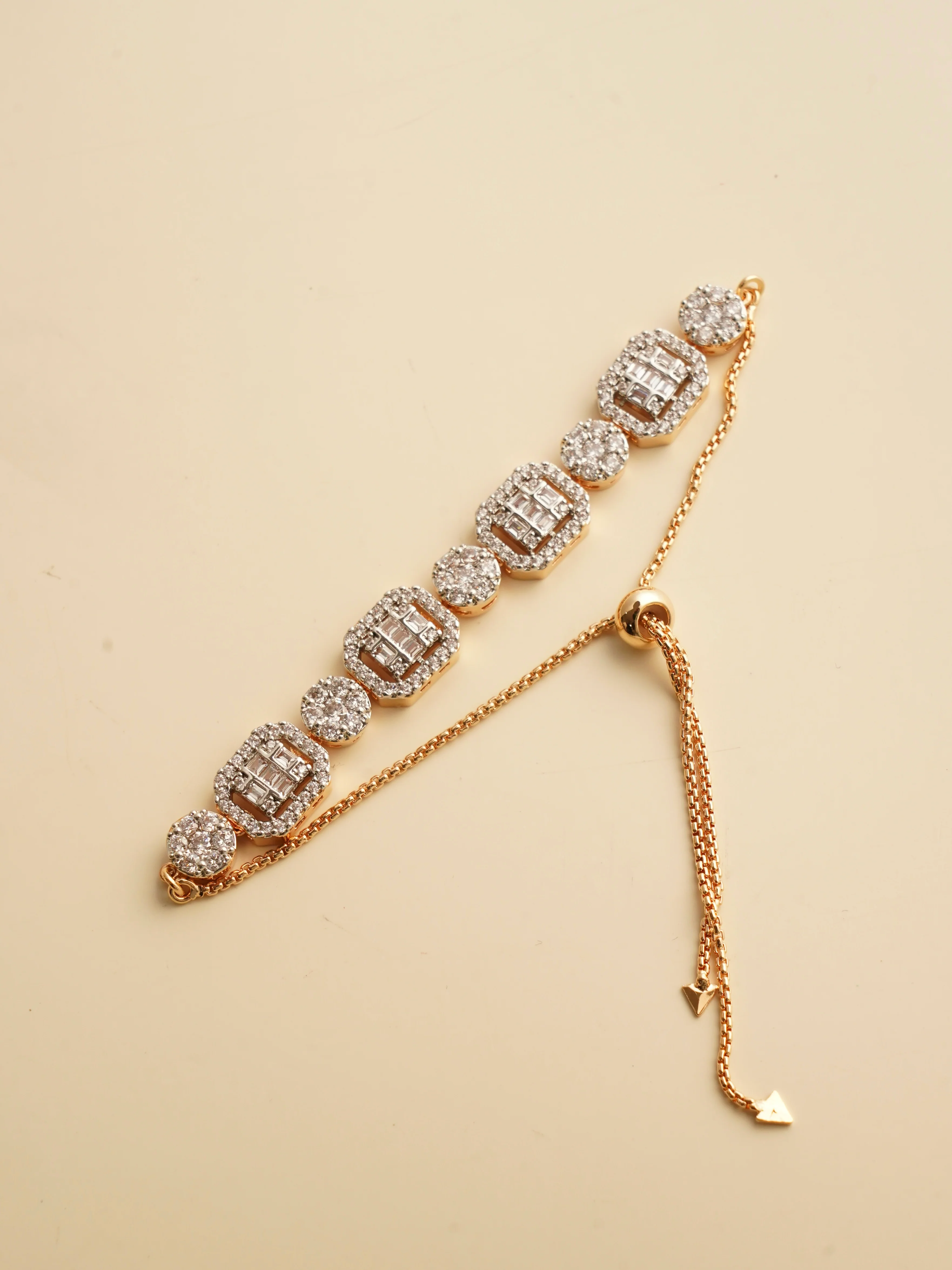 Regalia Baguette Diamond Adjustable Bracelet