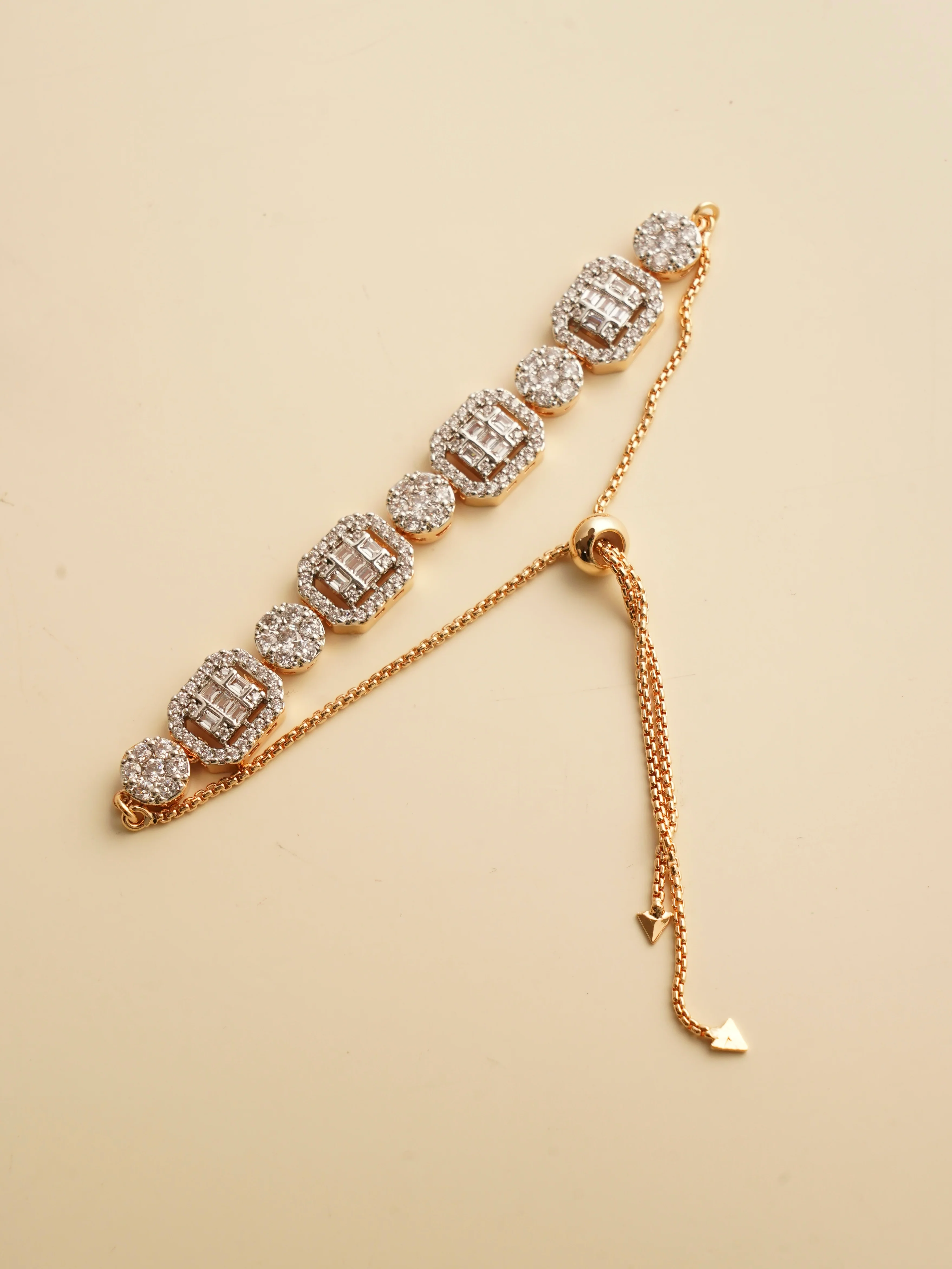 Regalia Baguette Diamond Adjustable Bracelet - Image 2