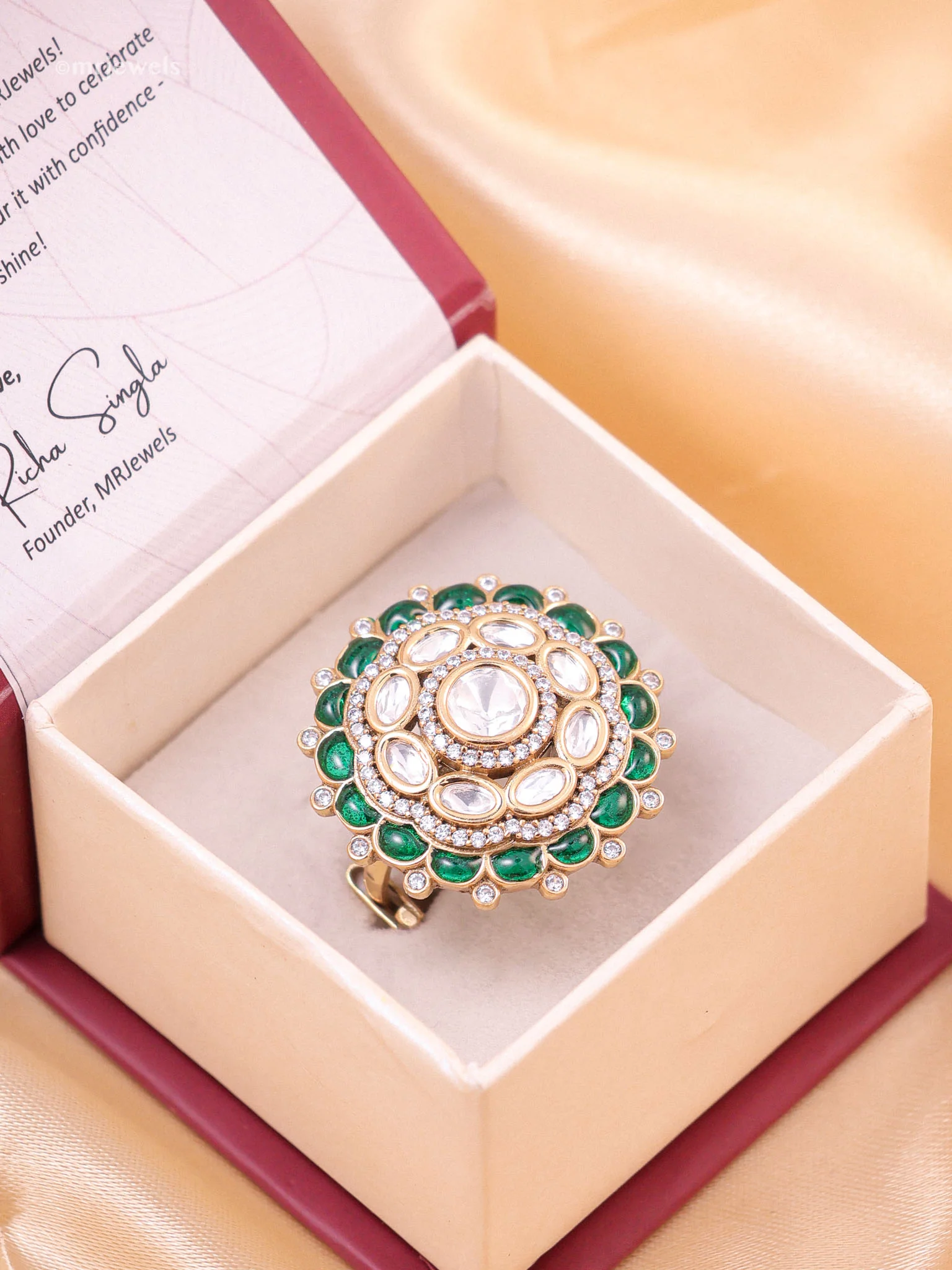 Riwaayat Polki Ring (Adjustable)