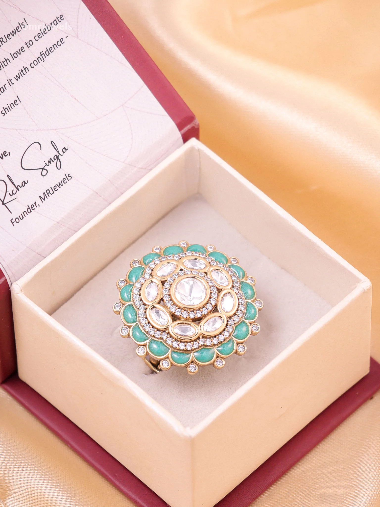 Riwaayat Polki Ring (Adjustable) - Image 7
