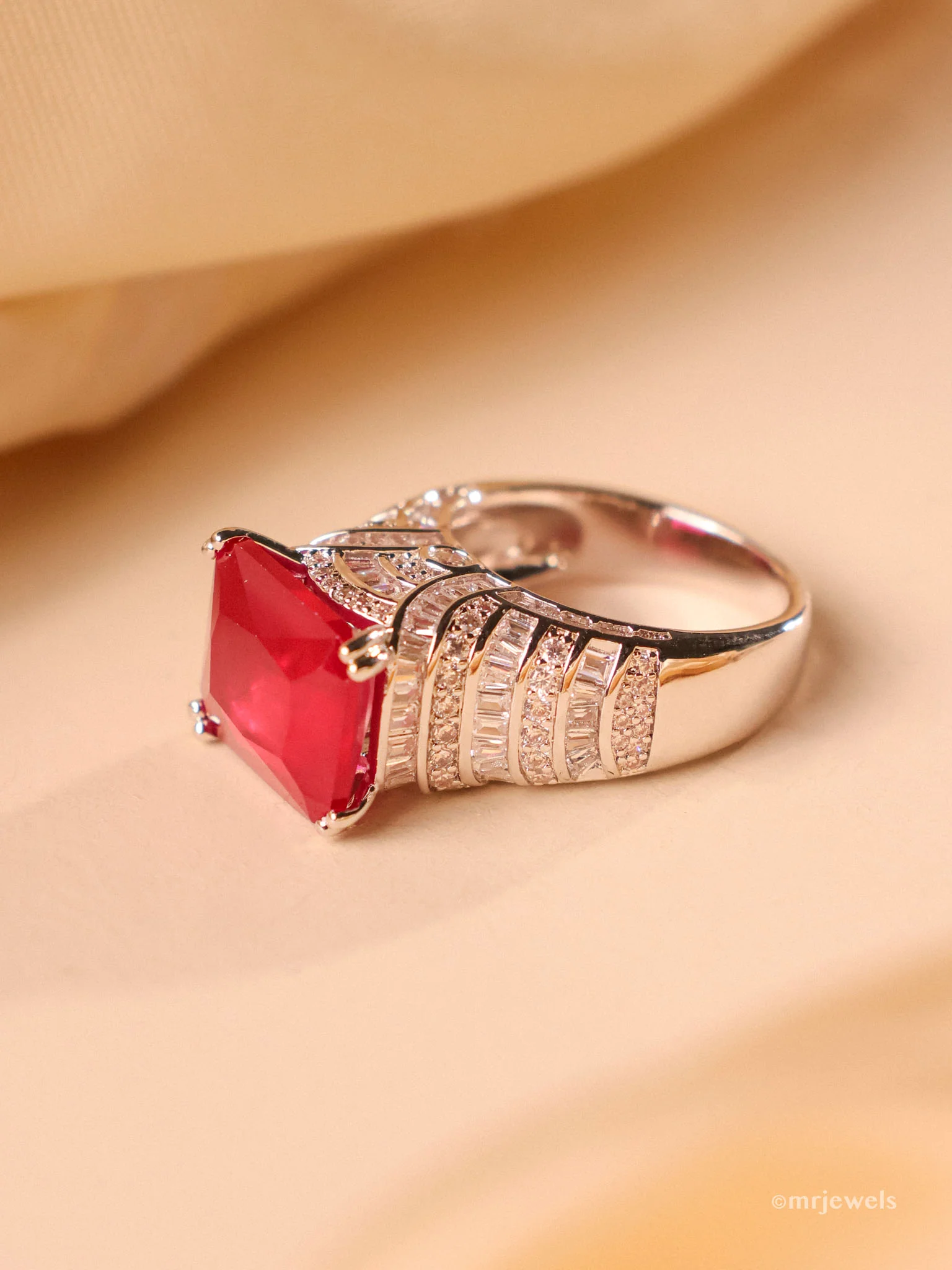 Royal Emerald & Ruby Statement Ring