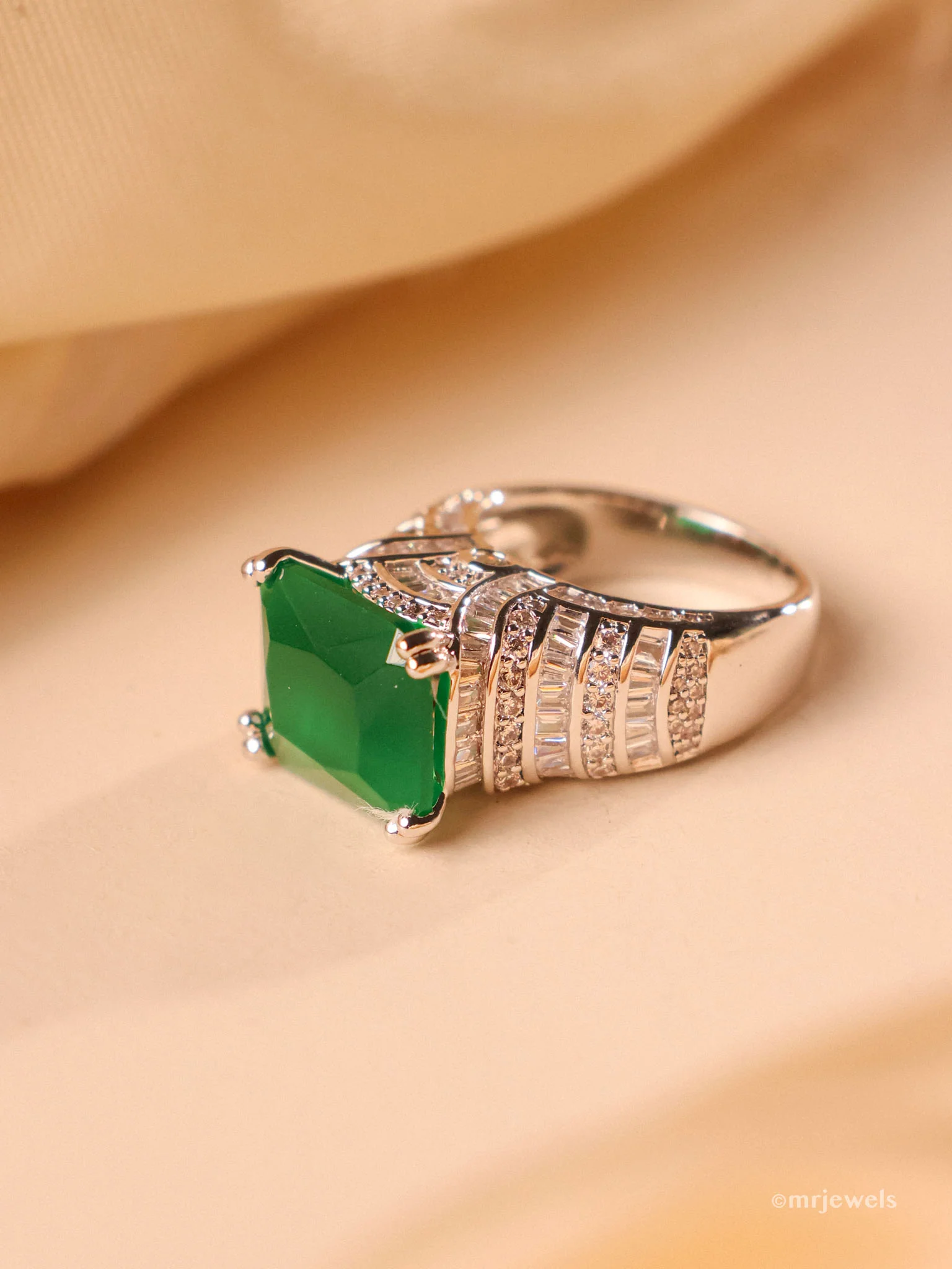 Royal Emerald & Ruby Statement Ring - Image 2