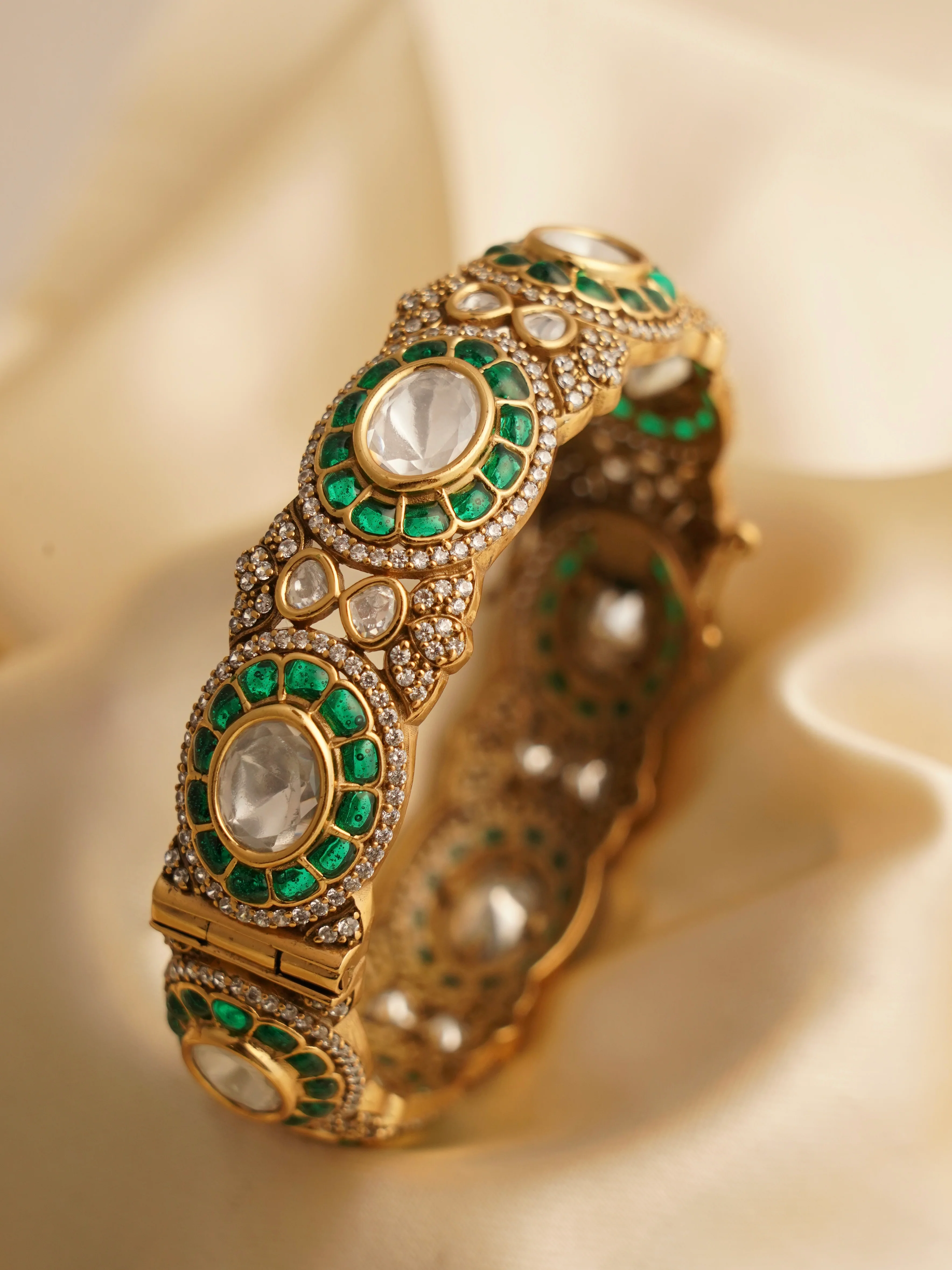 Empress Polki Kundan Kada – Openable - Image 3