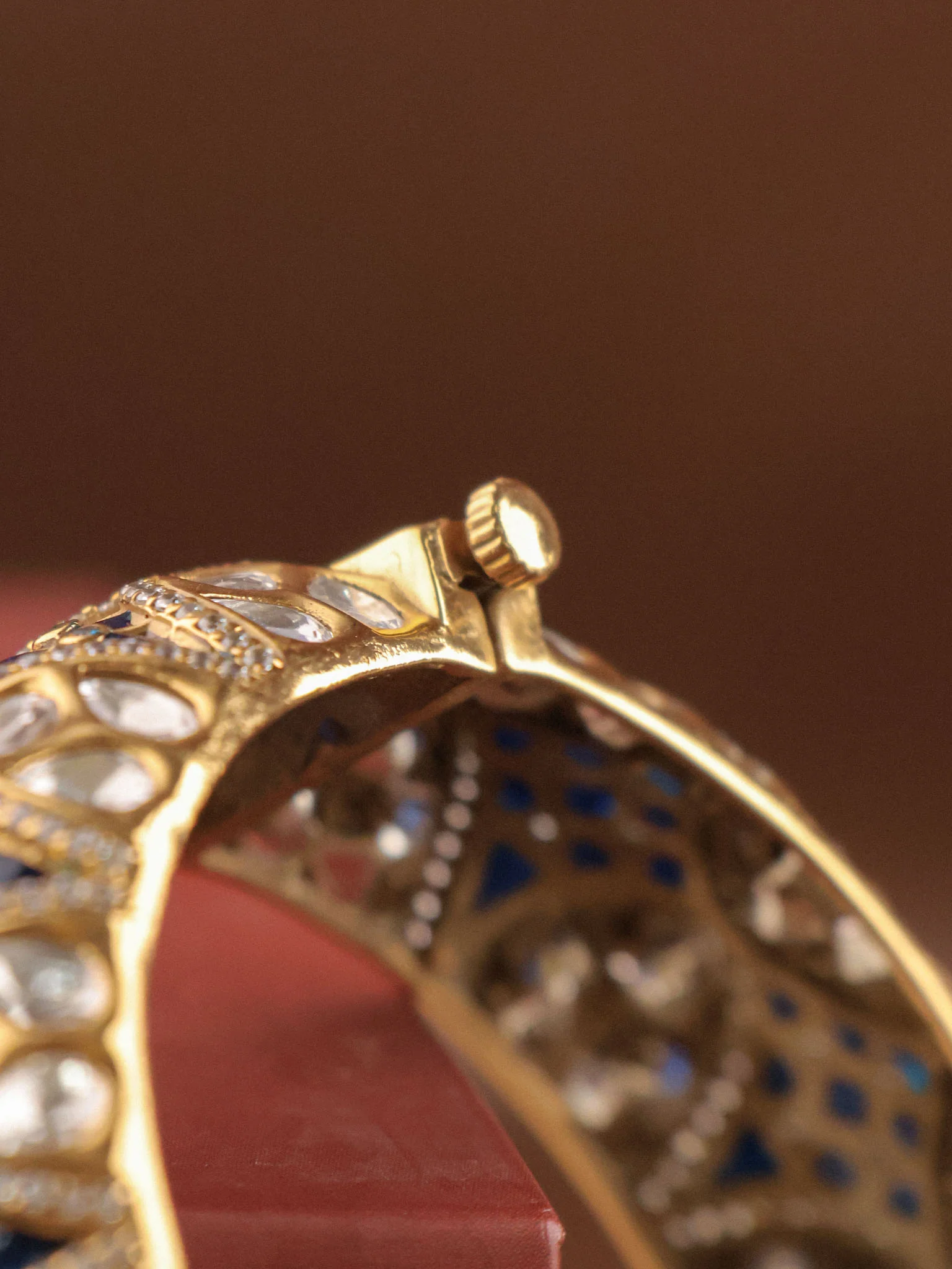 Royal Meenakari Kundan Kada Bangle Openable - Image 3
