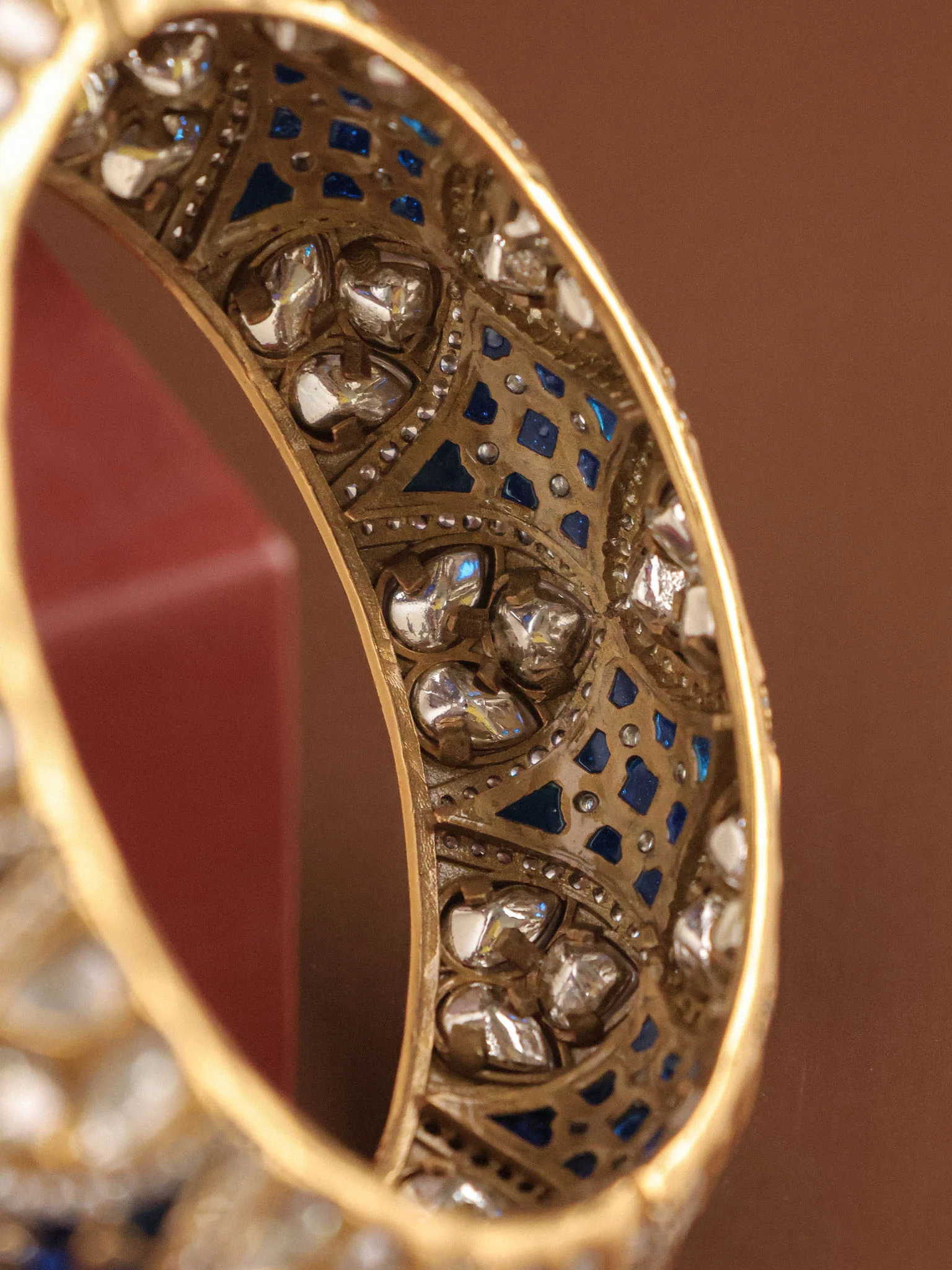 Royal Meenakari Kundan Kada Bangle Openable - Image 4