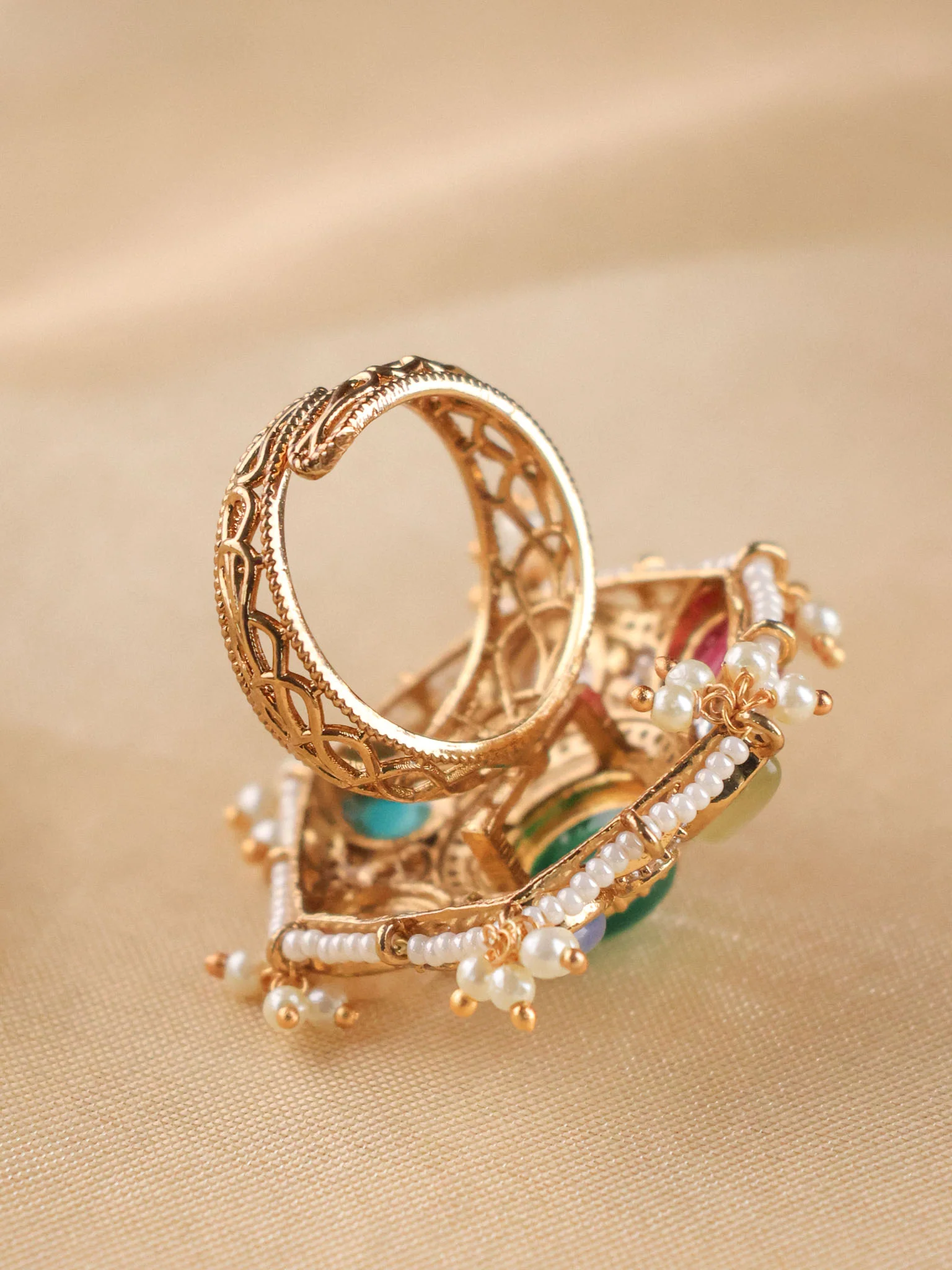 Royal Navratna Heritage Ring - Image 3