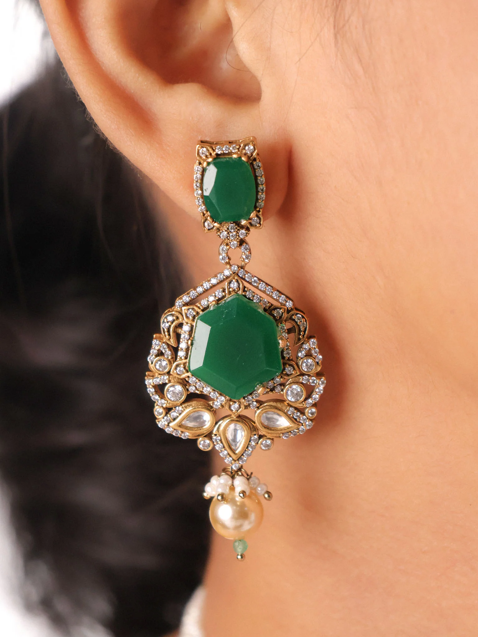 Royal Polki Choker Set - Image 3