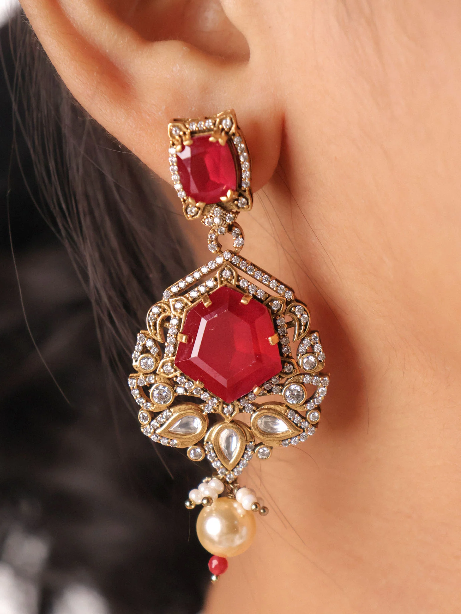 Royal Polki Choker Set - Image 6