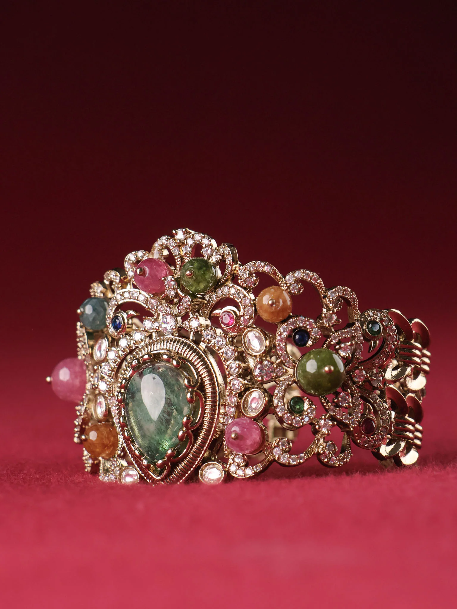 Royal Polki Cuff Bracelet - Image 2