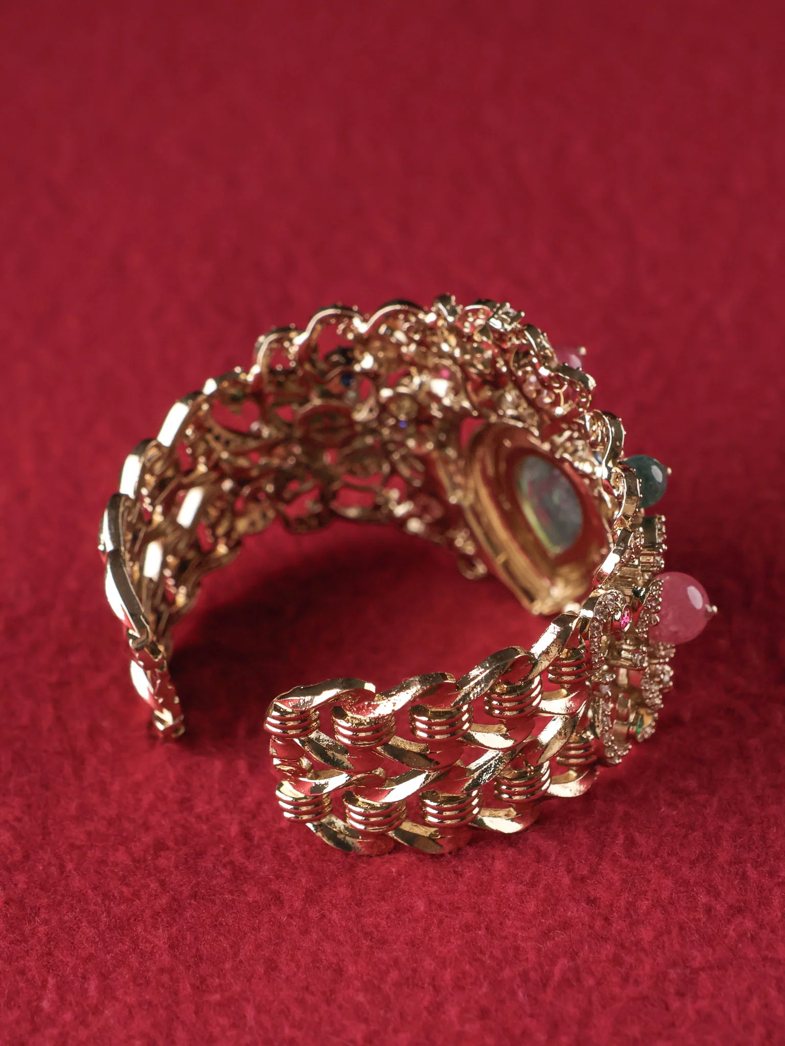Royal Polki Cuff Bracelet - Image 3