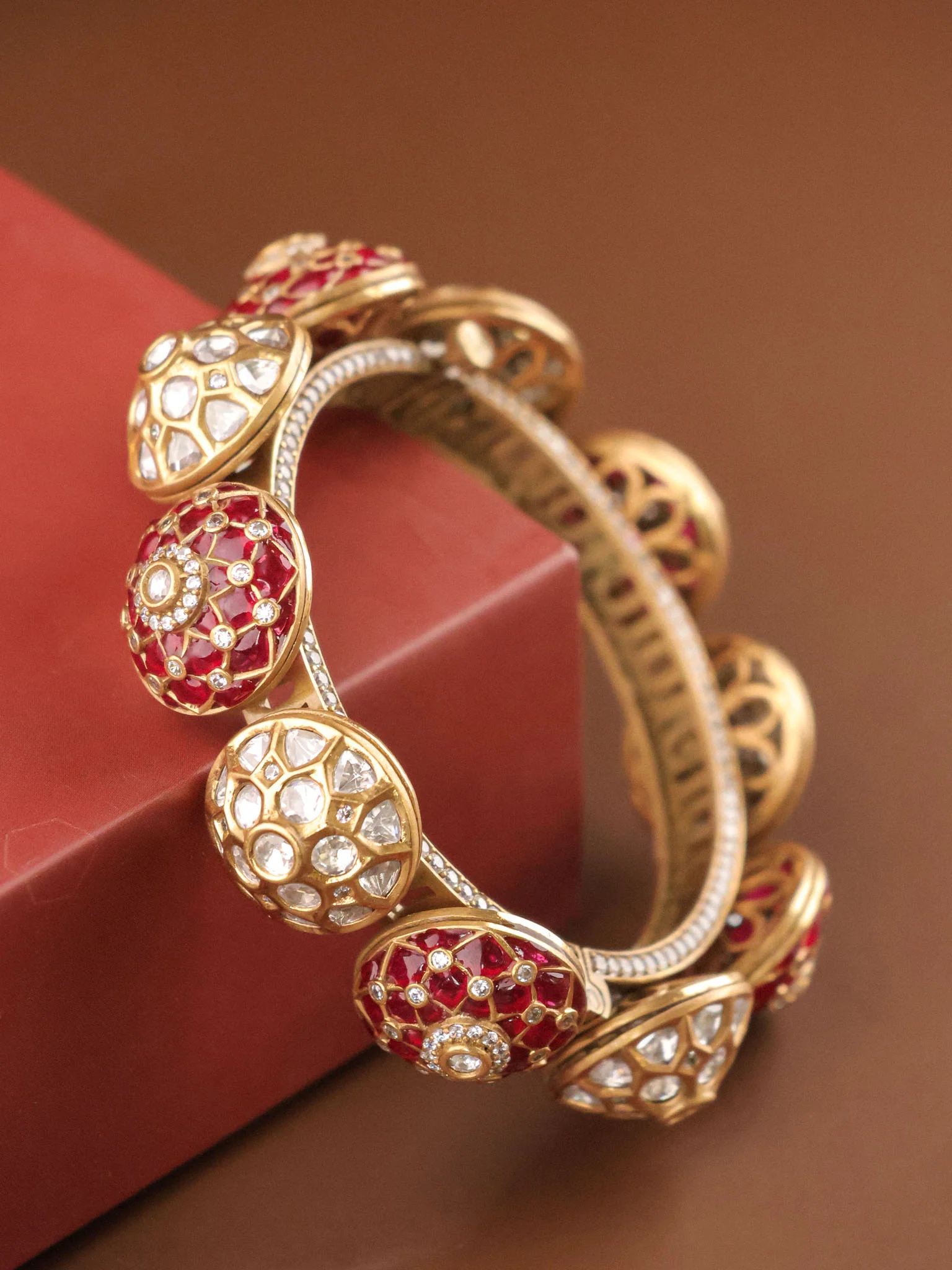 Royal Polki Meenakari Pacheli Kada  Openable