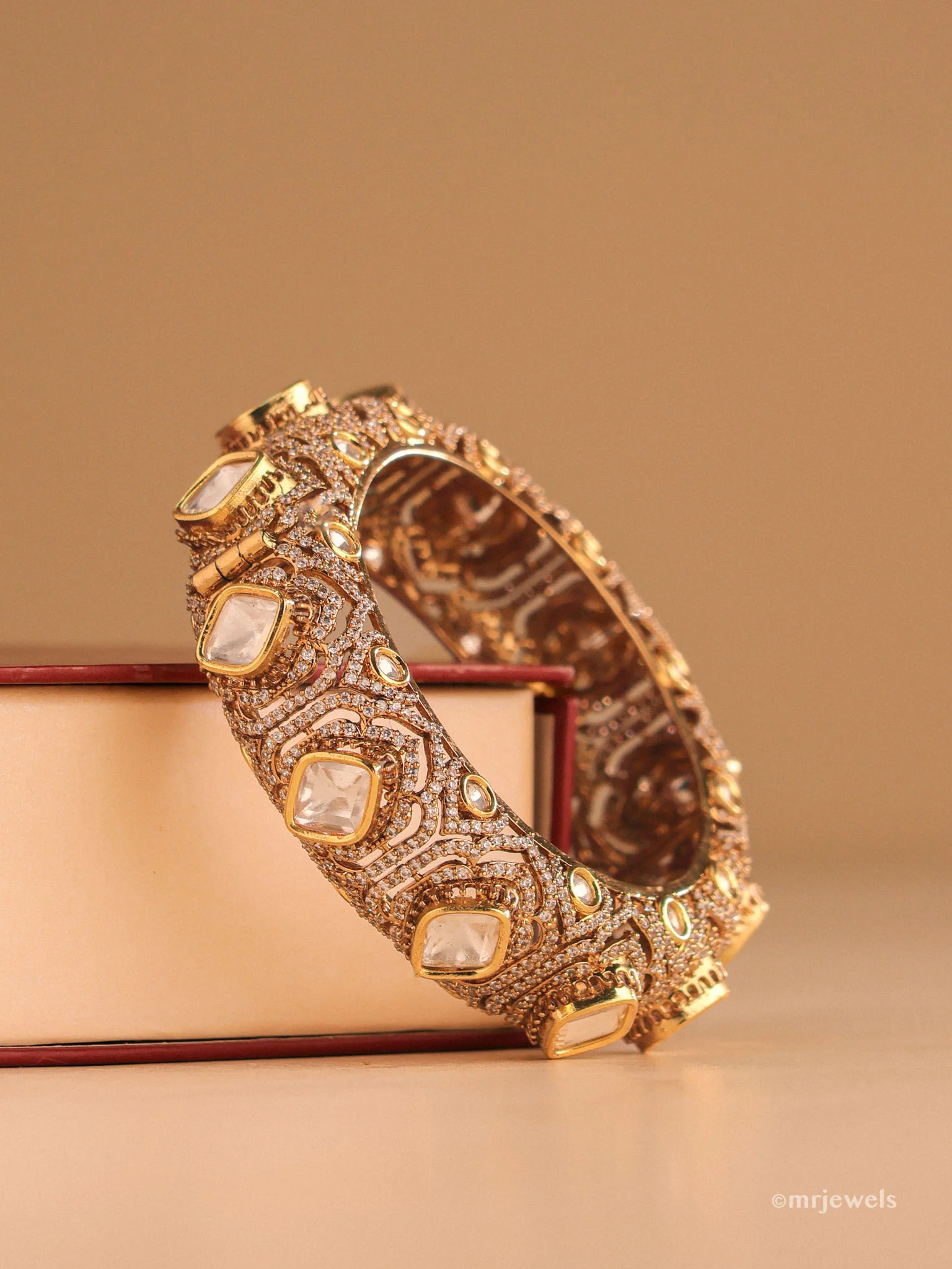 Royal Polki Statement Kada - Image 2