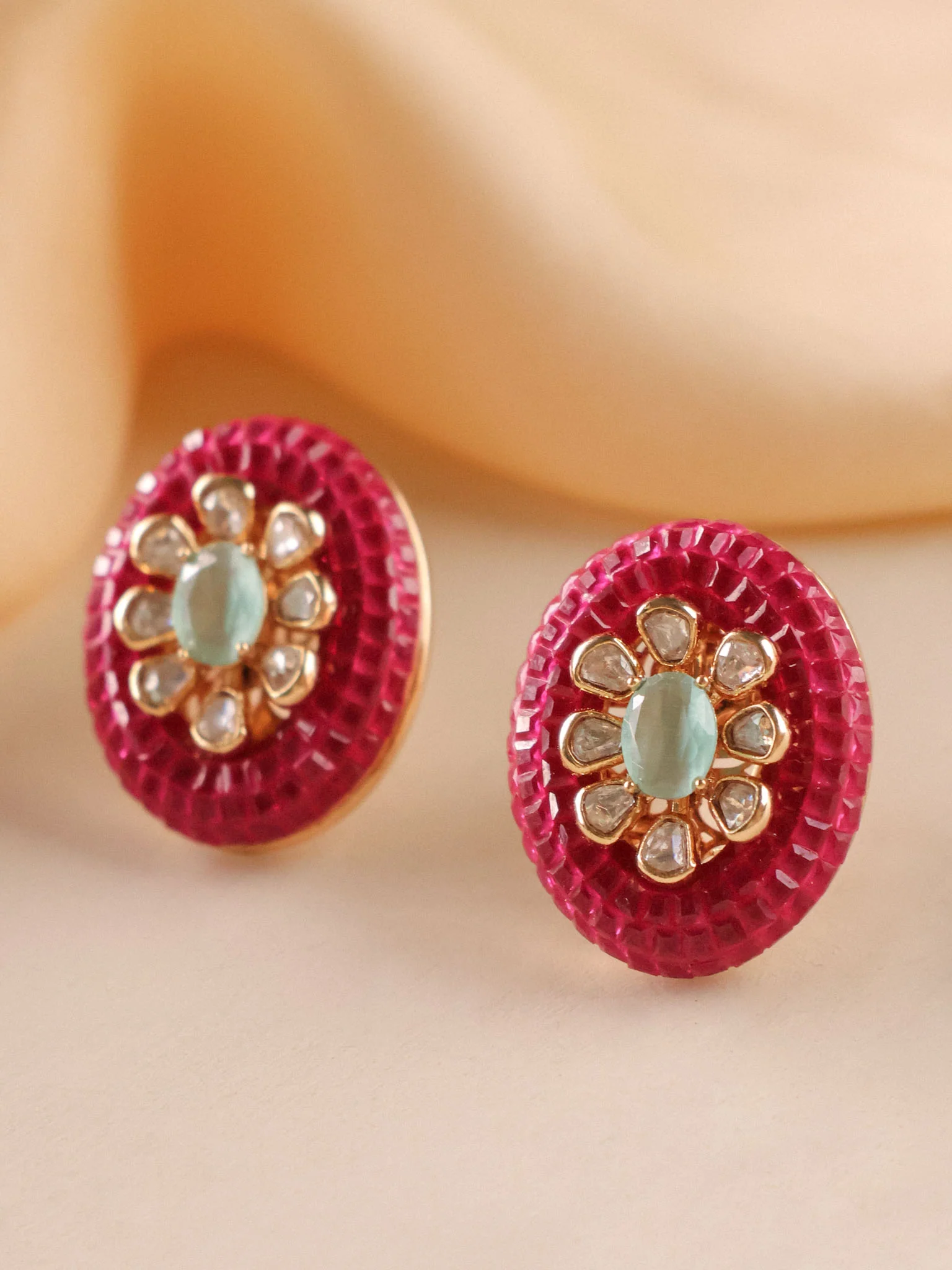 Rubies Statement Studs - Image 2