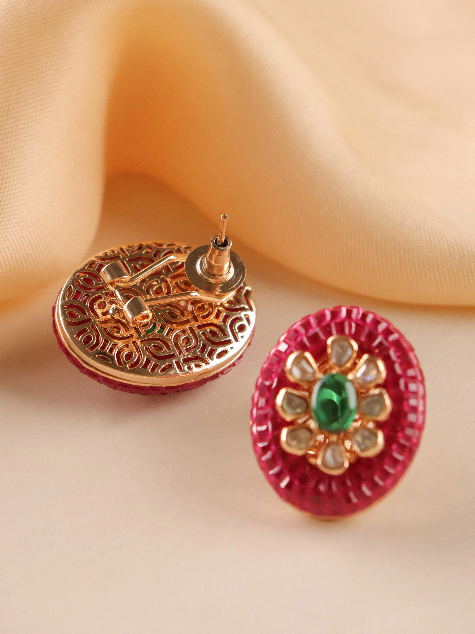 Rubies Statement Studs - Image 3