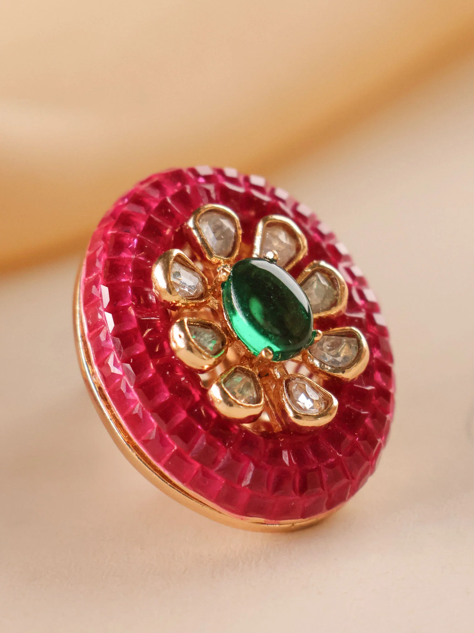 Rubies Statement Studs - Image 4