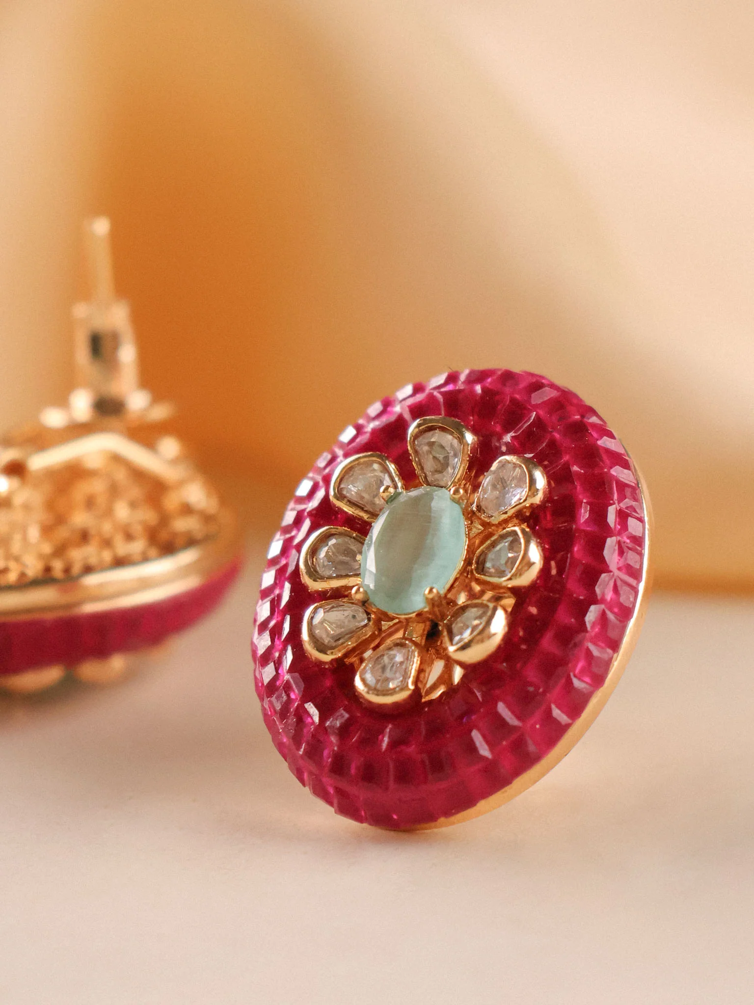 Rubies Statement Studs - Image 6